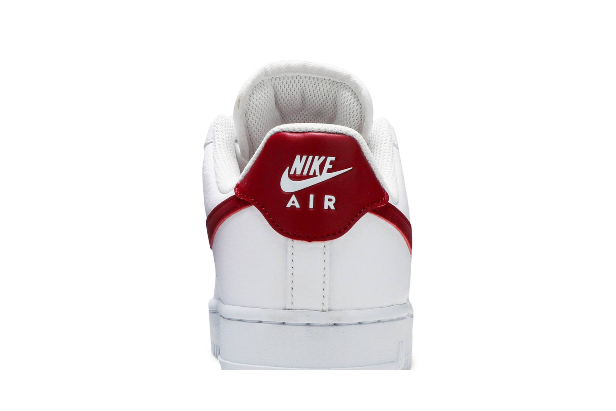 (Women) Nike Air Force 1 07 White Noble Red 315115-154 Moroen - Image 7