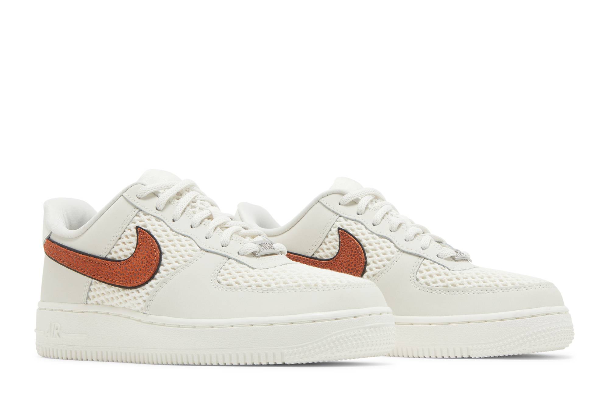 (Women) Nike Air Force 1 Basketball Leather DZ5228-100 Moroen - Image 8