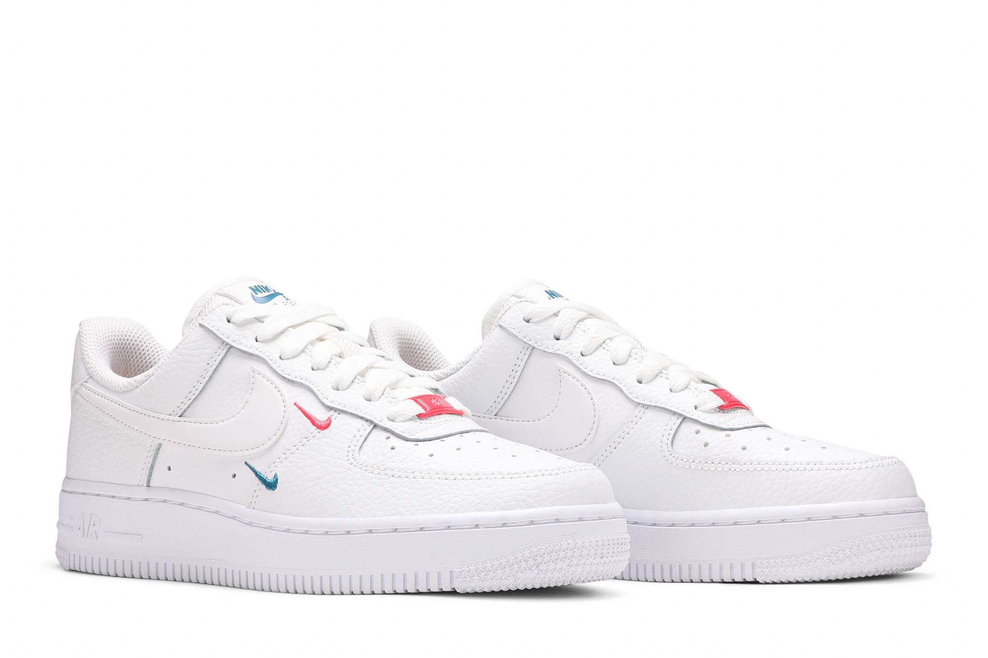 (Women) Nike Air Force 1 Low '07 Essential Double Mini Swoosh 'Miami Dolphins' CT1989-101 - Image 8