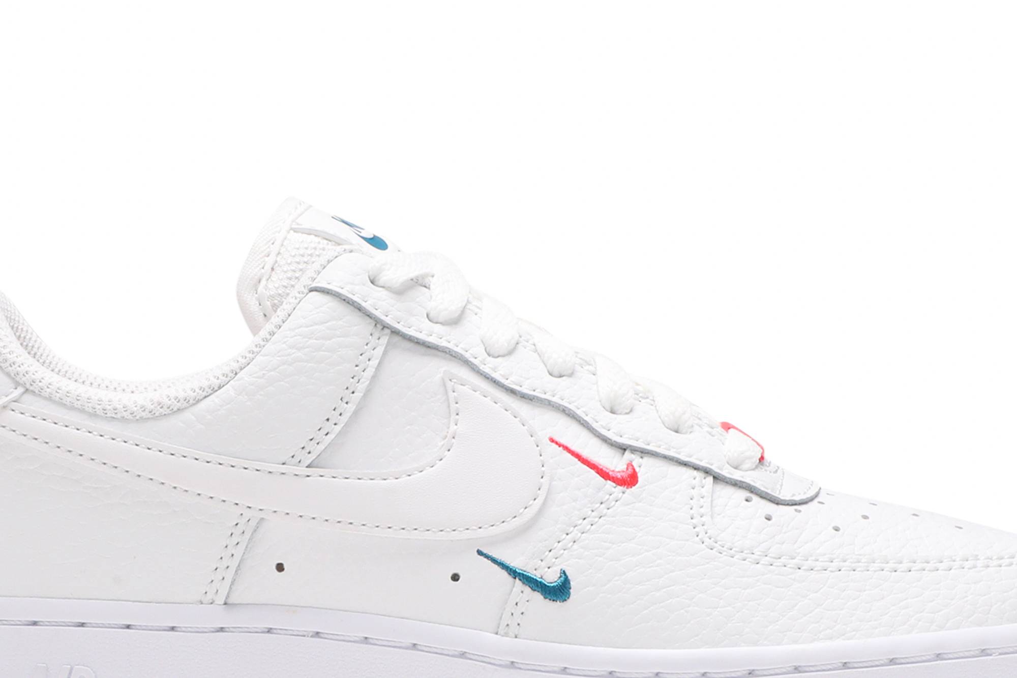 (Women) Nike Air Force 1 Low '07 Essential Double Mini Swoosh 'Miami Dolphins' CT1989-101 - Image 2