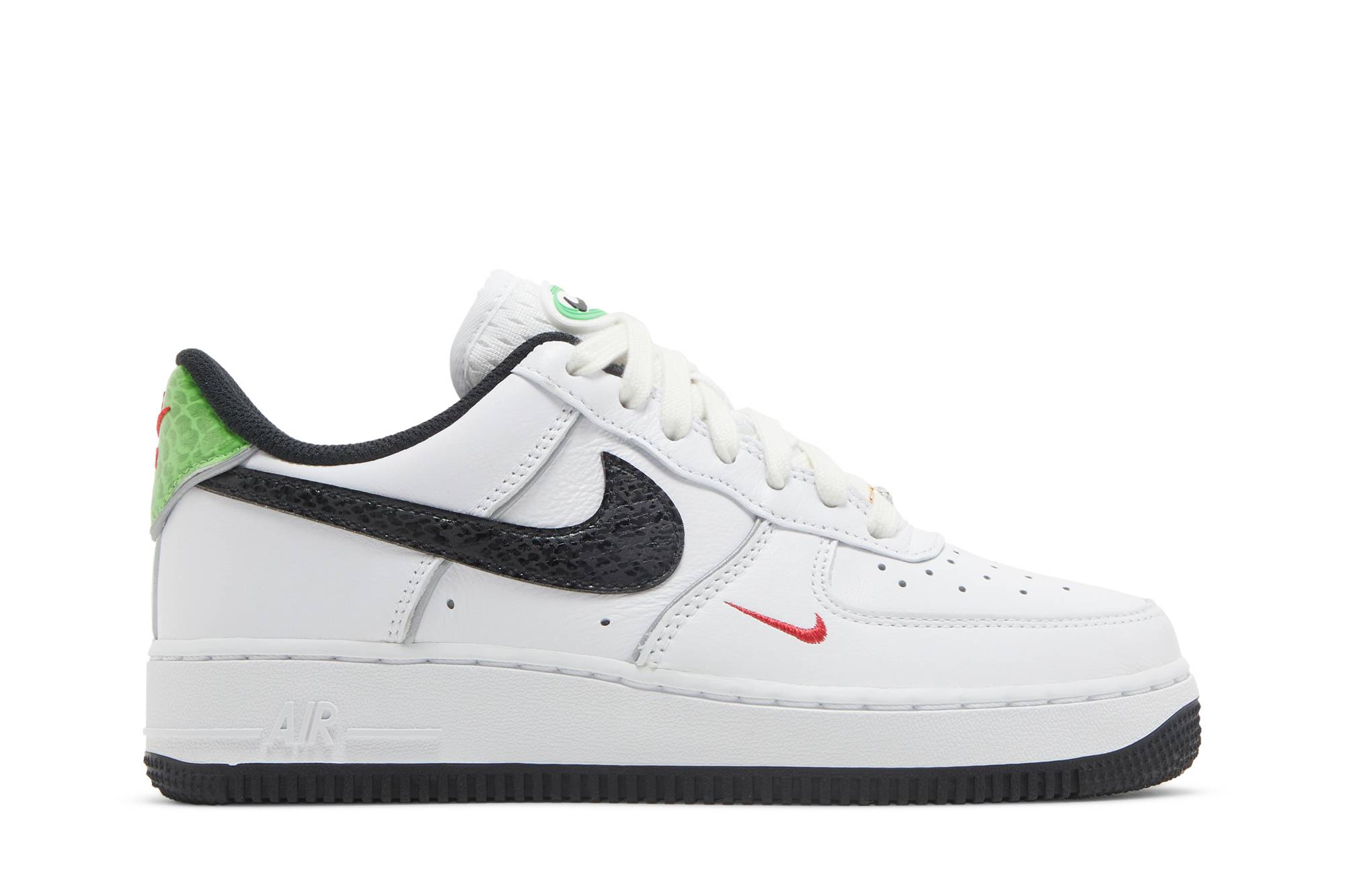 (W) Nike Air Force 1 Low 07 Just Do ItSnakeskin White Black DV1492-101 Gloiber