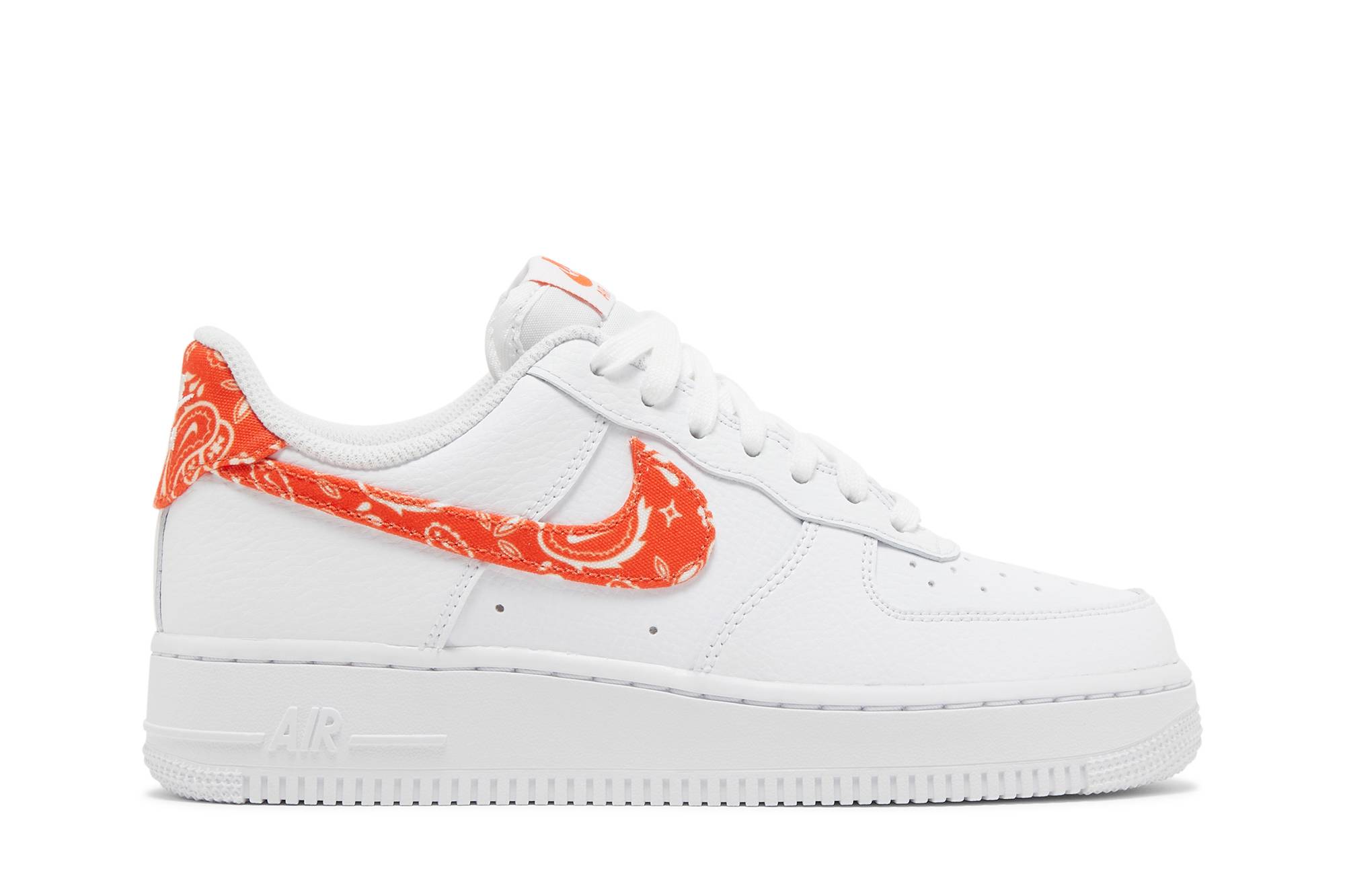 (W) Nike Air Force 1 Low Orange Paisley DJ9942-102 Simpleartly Store