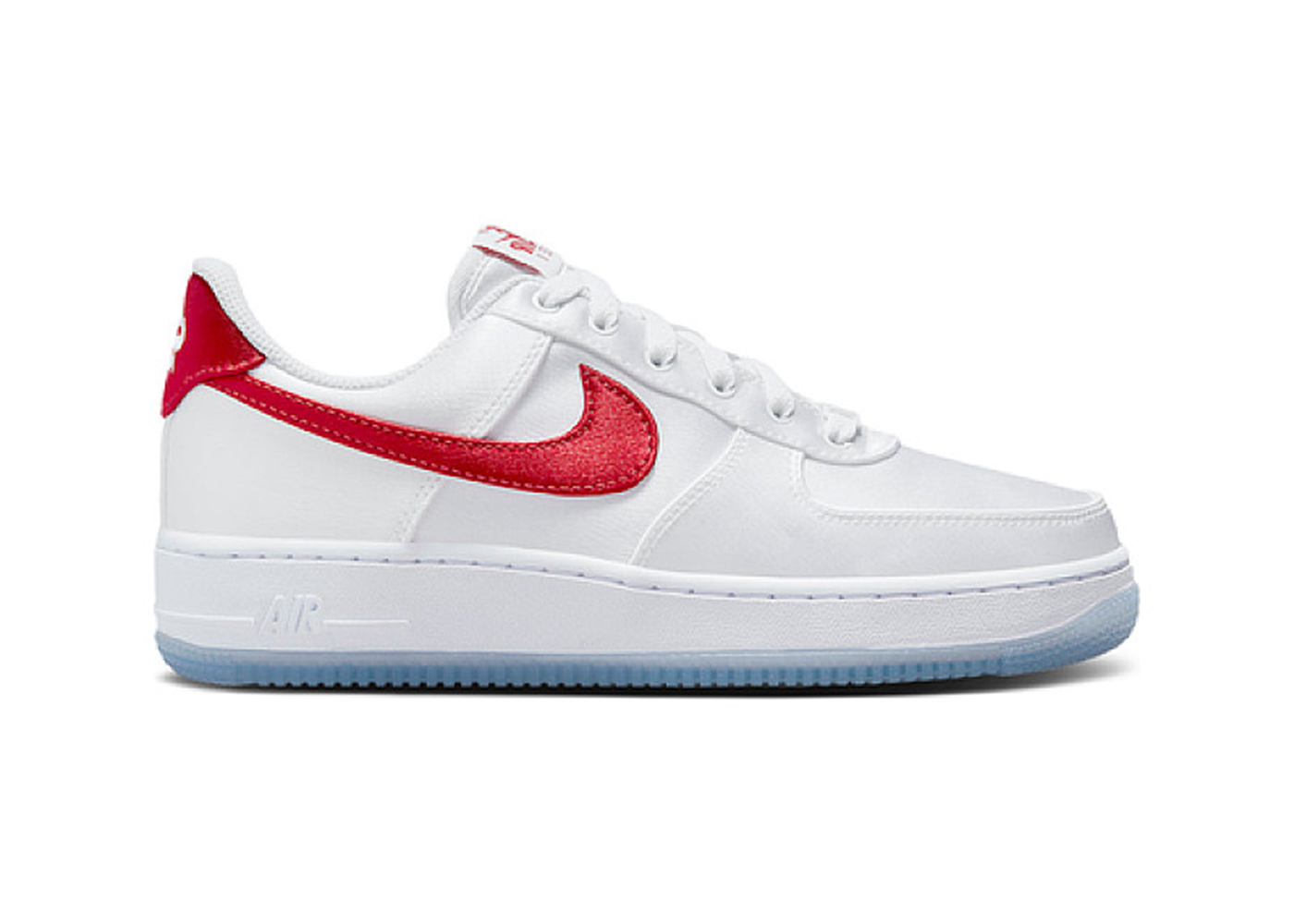 (W) Nike Air Force 1 Low Satin - White Gym Red DX6541-100 Simpleartly Store