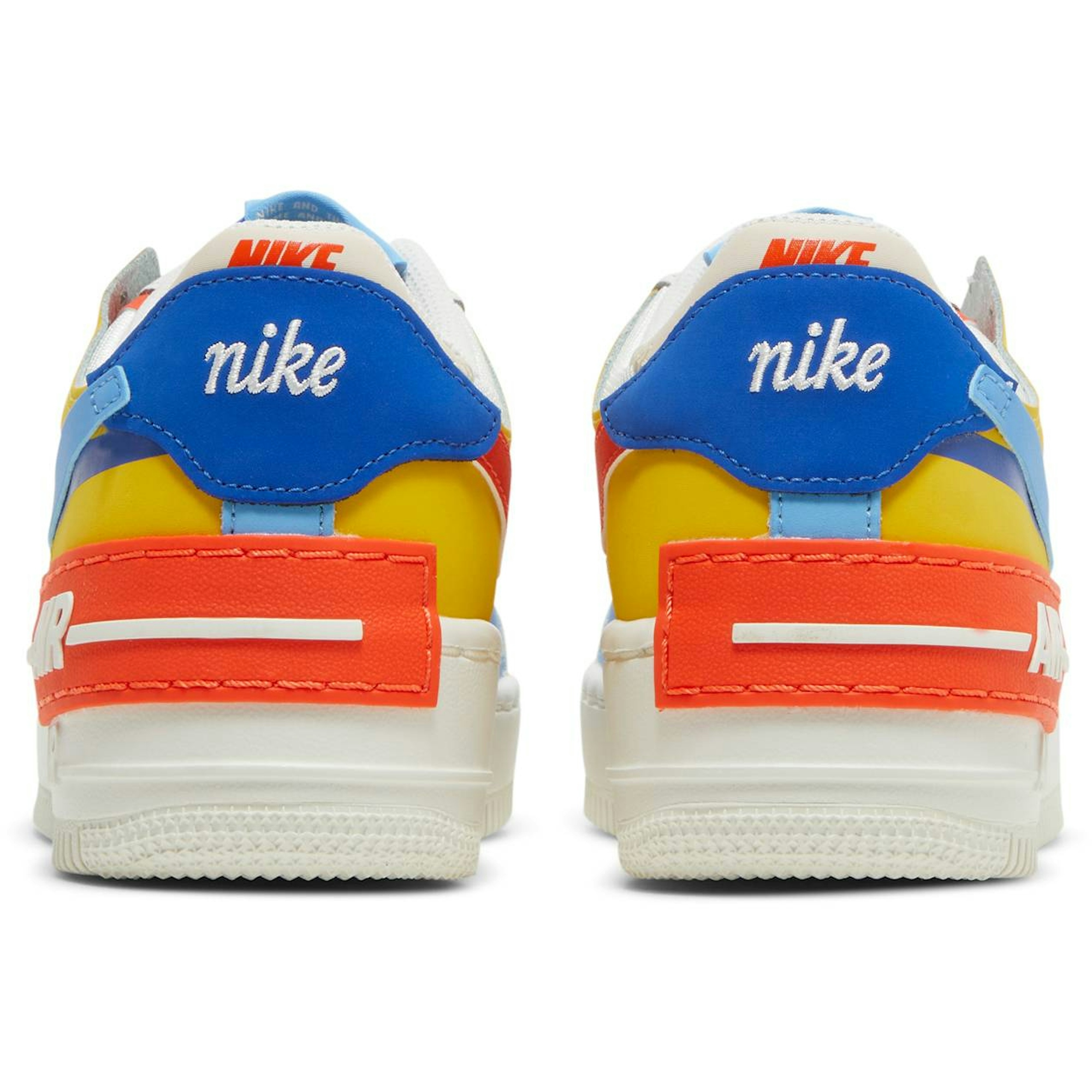(Women) Nike Air Force 1 Low Shadow 'Sail Game Royal Rush Orange University Blue' CI0919-115 - Afbeelding 6
