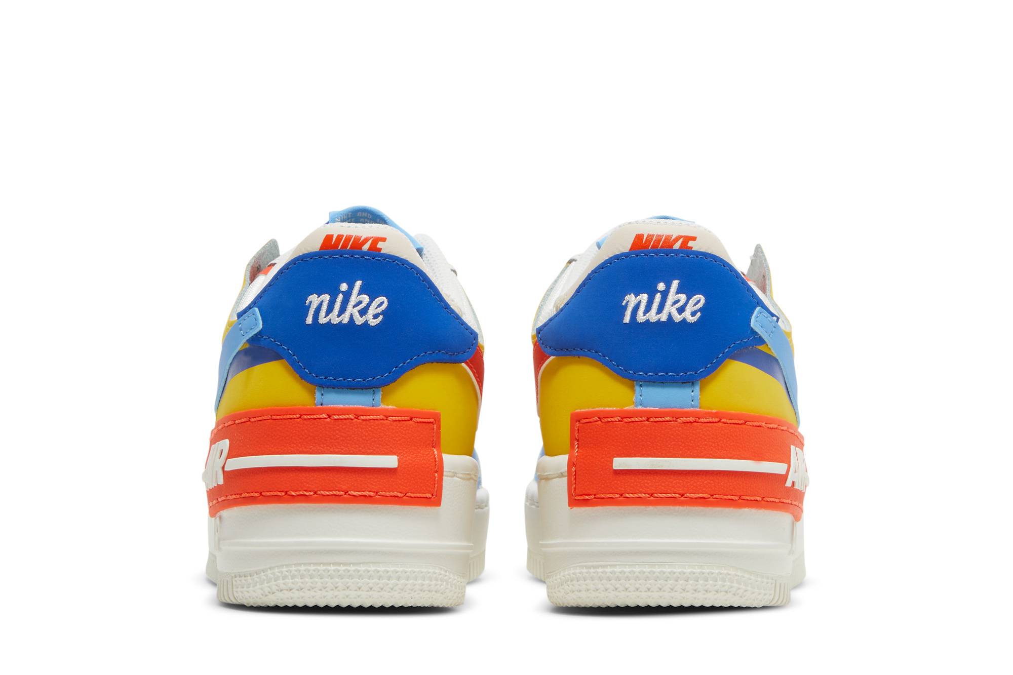 (Women) Nike Air Force 1 Low Shadow 'Sail Game Royal Rush Orange University Blue' CI0919-115 - Afbeelding 13
