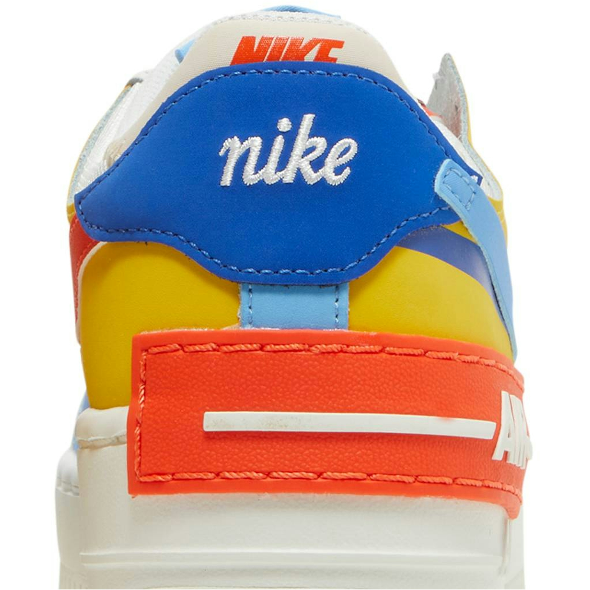 (Women) Nike Air Force 1 Low Shadow 'Sail Game Royal Rush Orange University Blue' CI0919-115 - Afbeelding 7