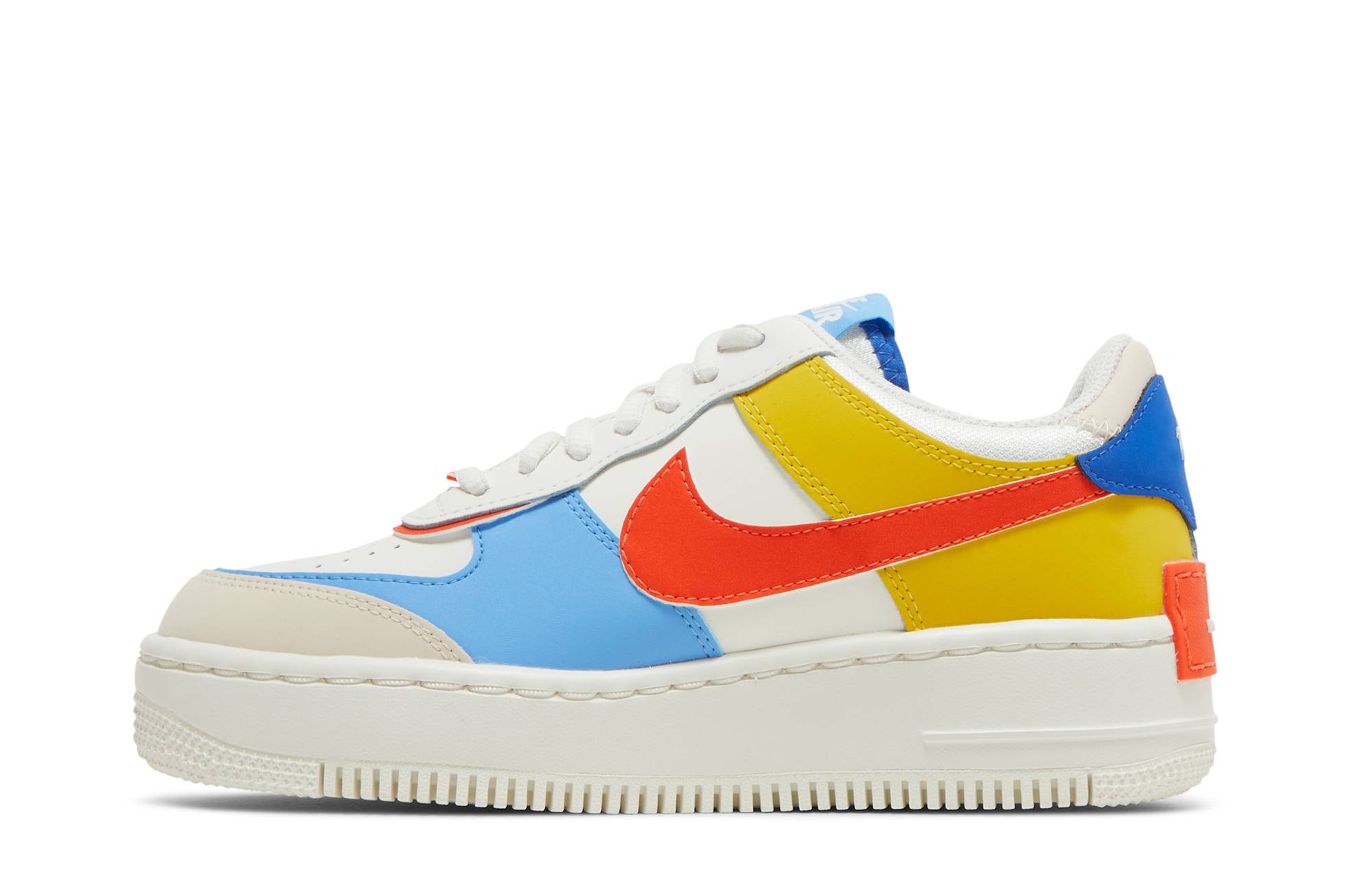 (Women) Nike Air Force 1 Low Shadow 'Sail Game Royal Rush Orange University Blue' CI0919-115 - Afbeelding 10