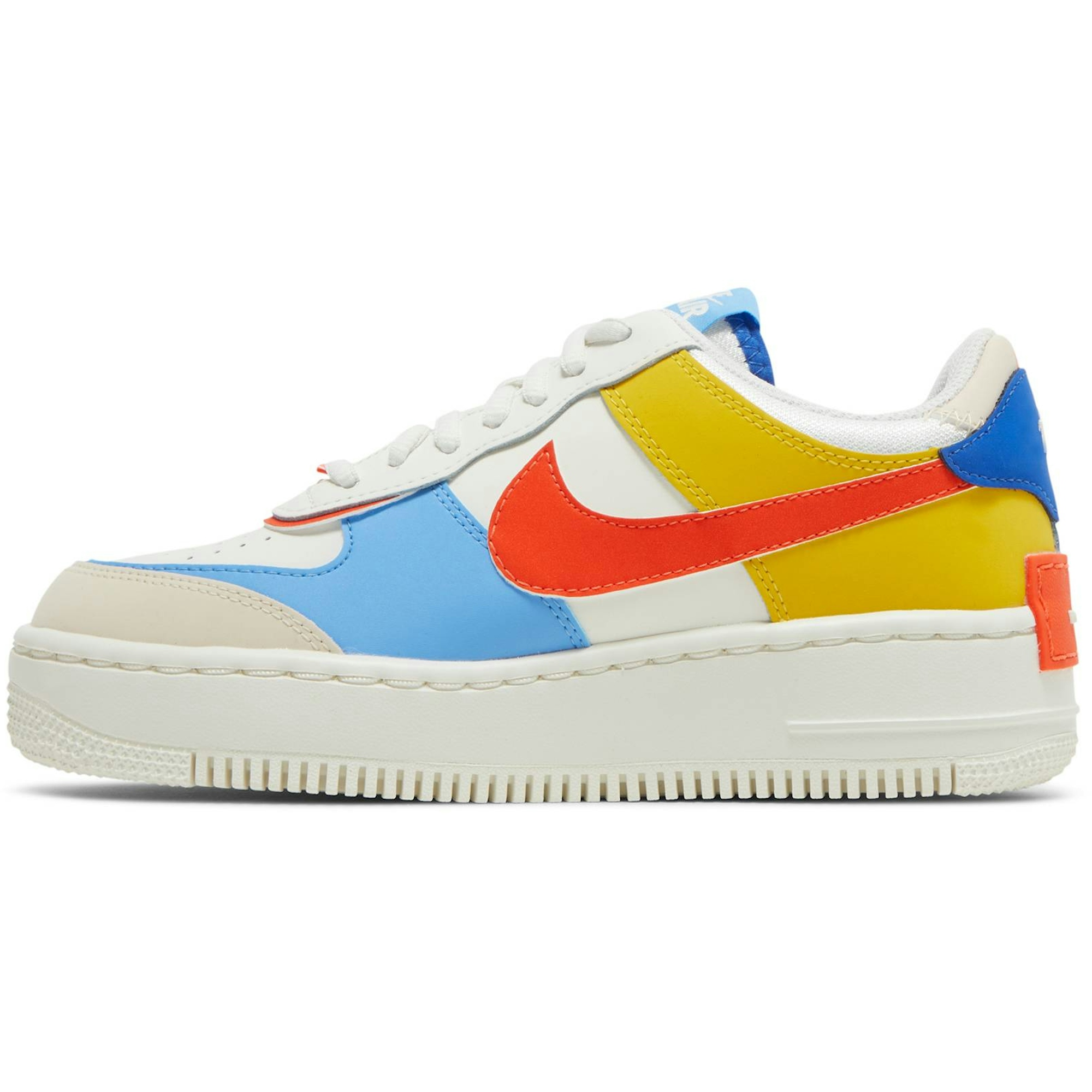 (Women) Nike Air Force 1 Low Shadow 'Sail Game Royal Rush Orange University Blue' CI0919-115 - Afbeelding 3