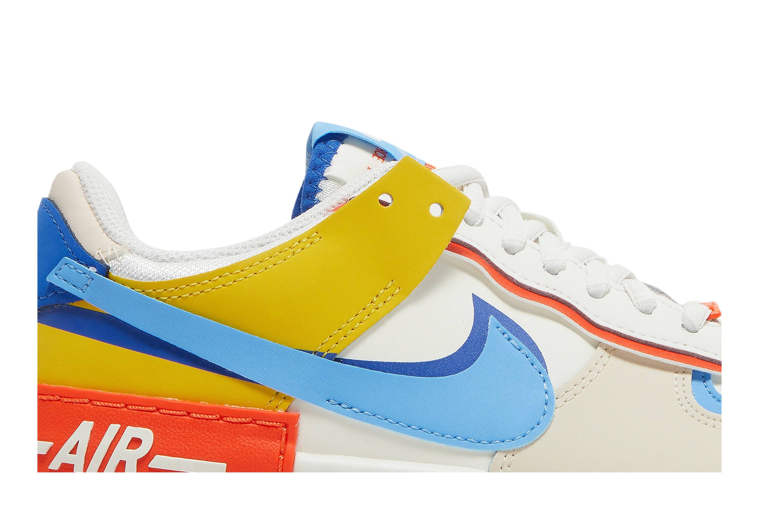 (Women) Nike Air Force 1 Low Shadow 'Sail Game Royal Rush Orange University Blue' CI0919-115 - Afbeelding 9