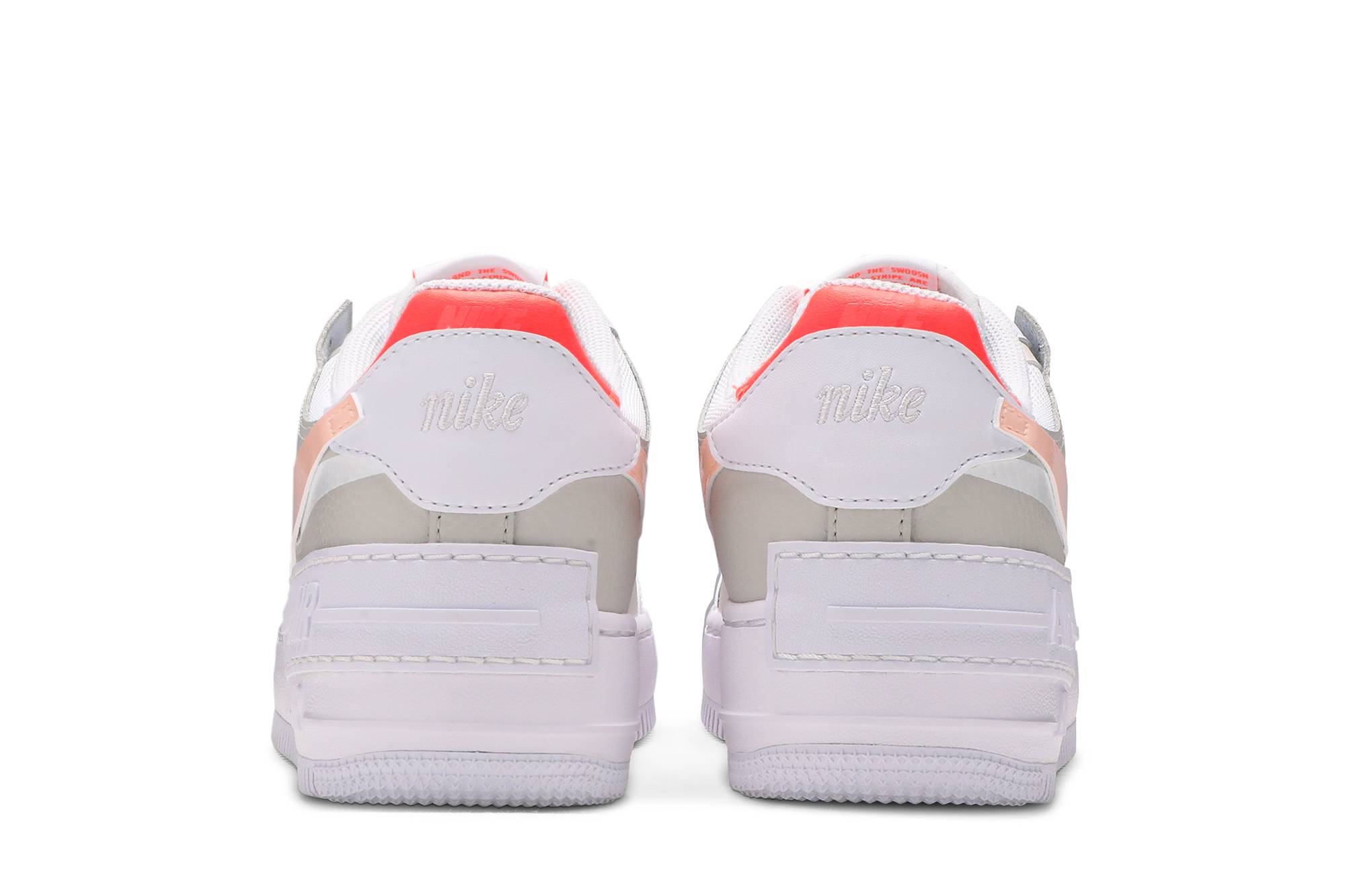 (Women) Nike Air Force 1 Low Shadow 'White Bright Mango' DH3896-100 - Image 6