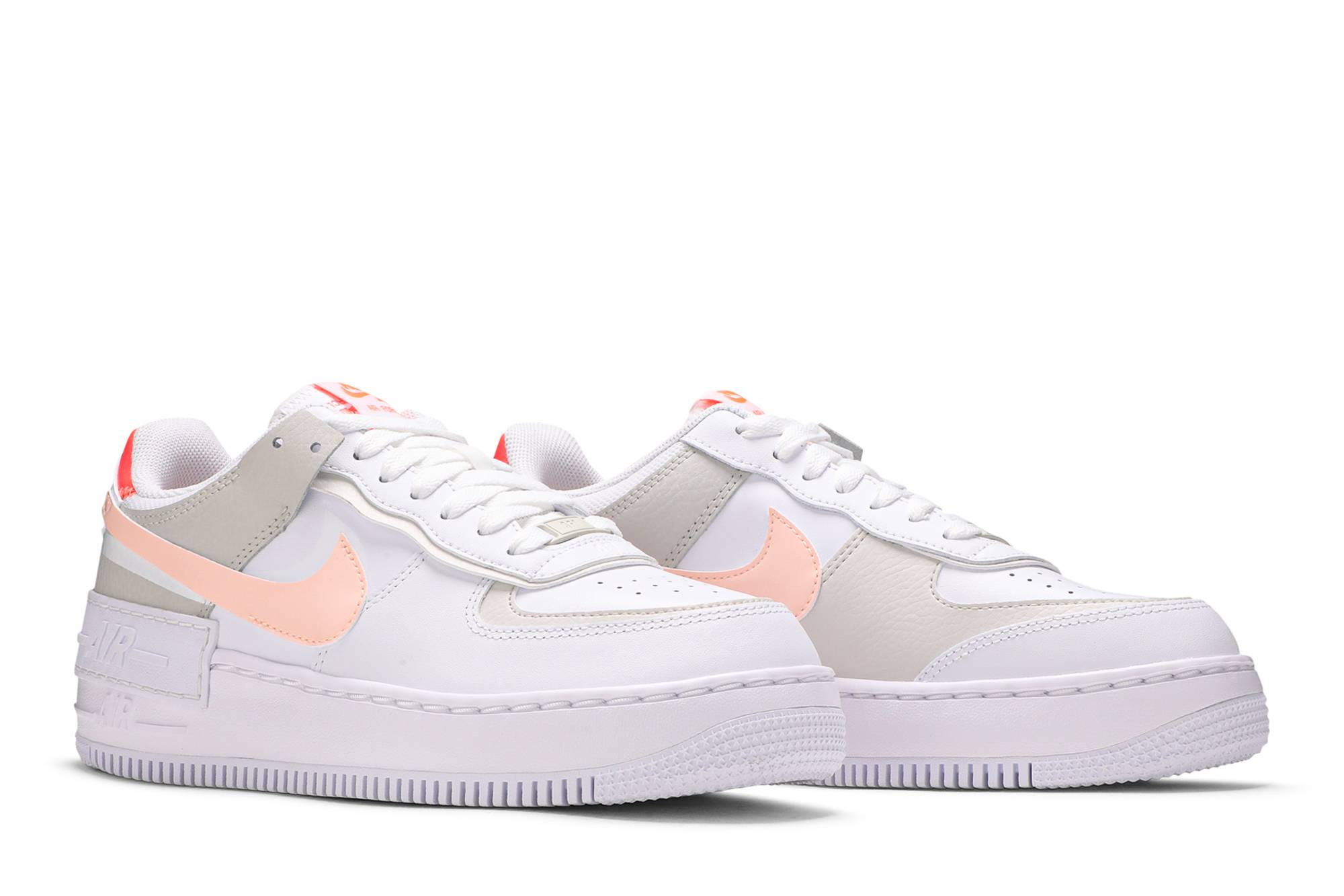 (Women) Nike Air Force 1 Low Shadow 'White Bright Mango' DH3896-100 - Image 8