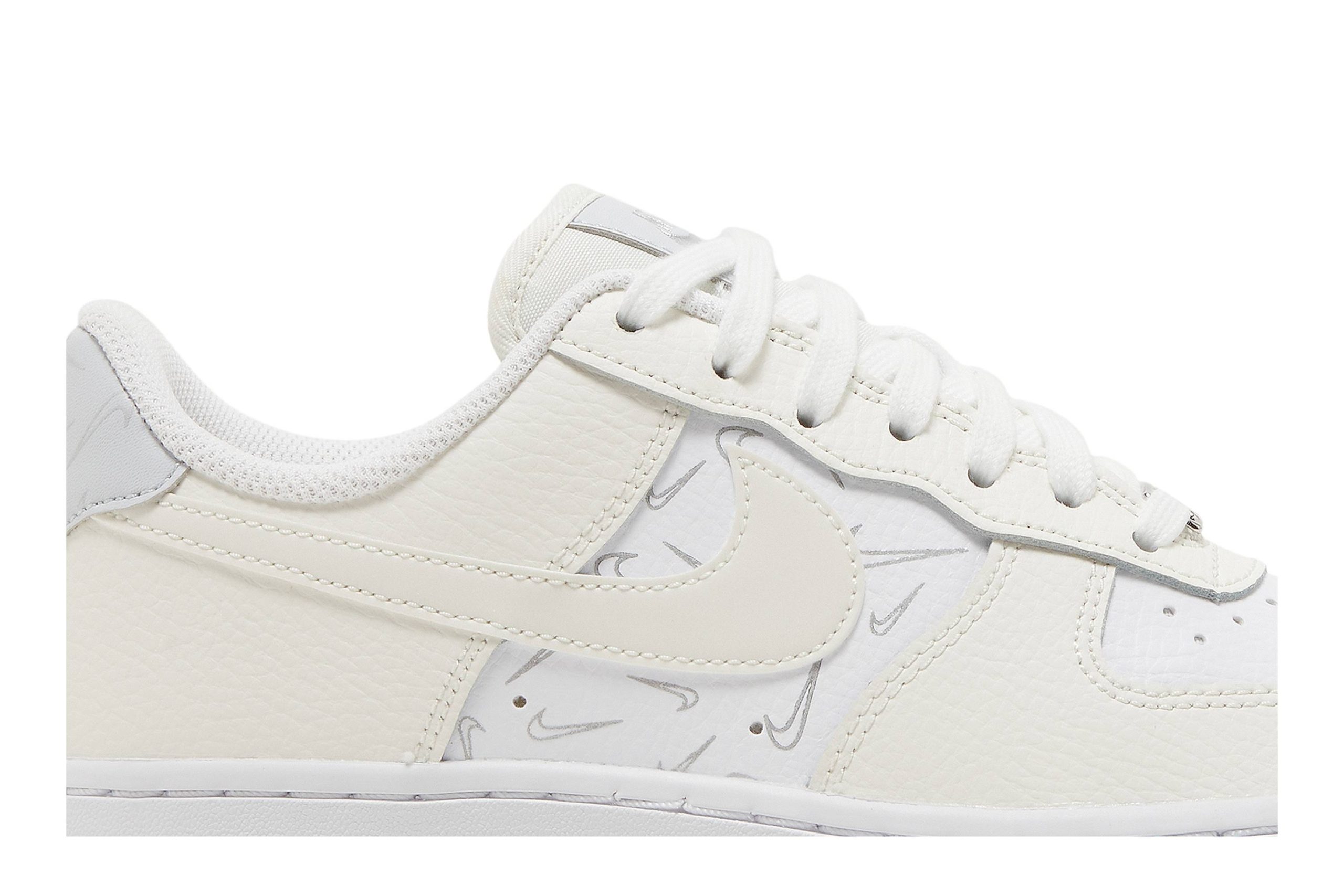 (Women) Nike Air Force 1 Low 'White Sail Grey' DR7857-100 - Image 2