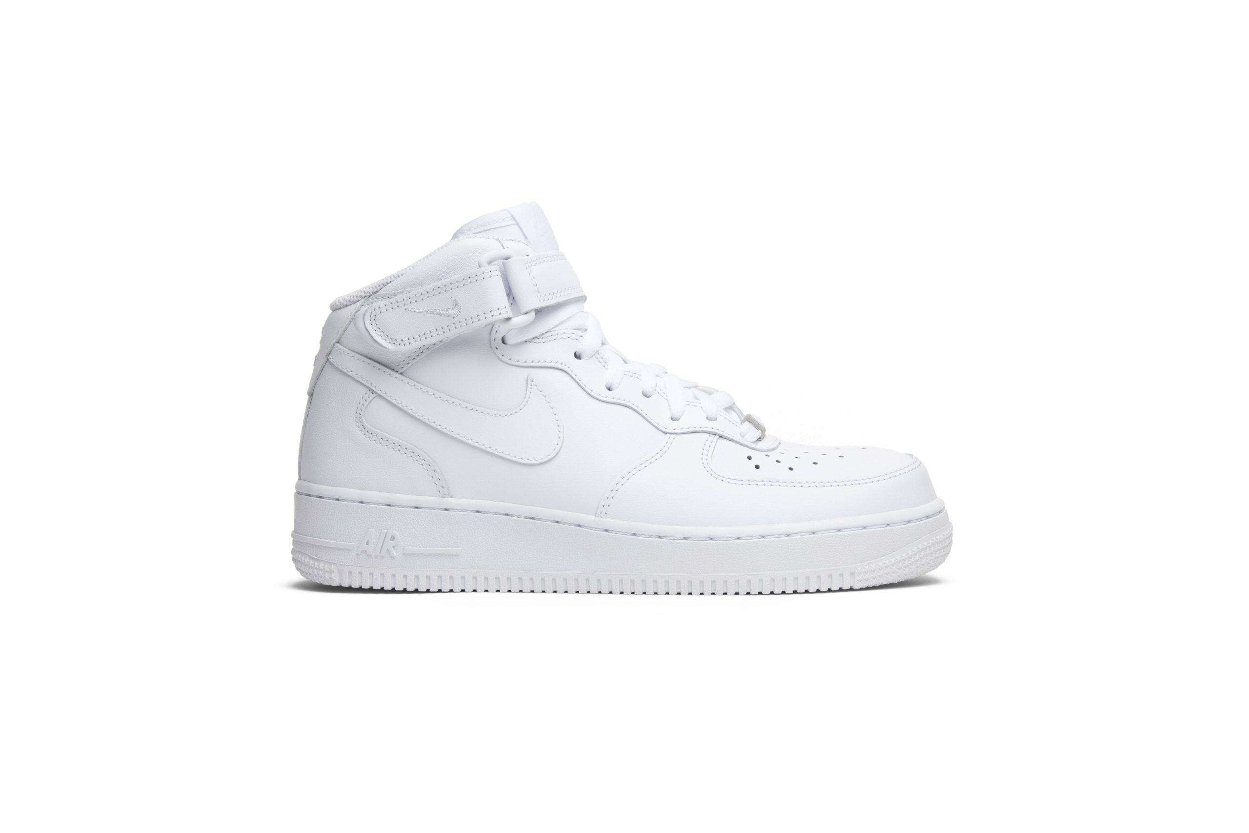 (Women) Nike Air Force 1 Mid 07 Leather 'Triple White' 366731-100