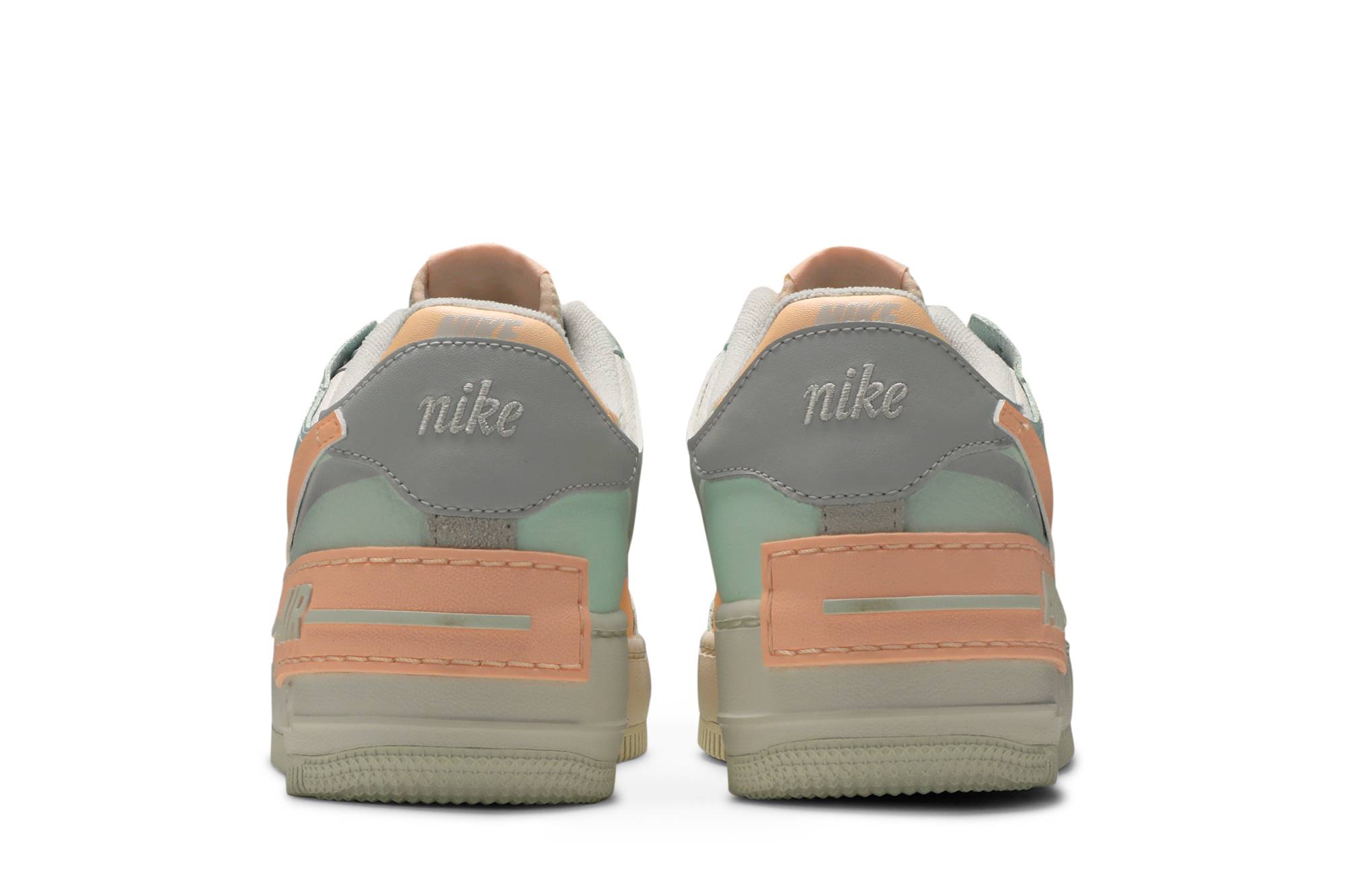 (Women) Nike Air Force 1 Shadow Barely Green Crimson Tint CU8591-104 Moroen - Image 6