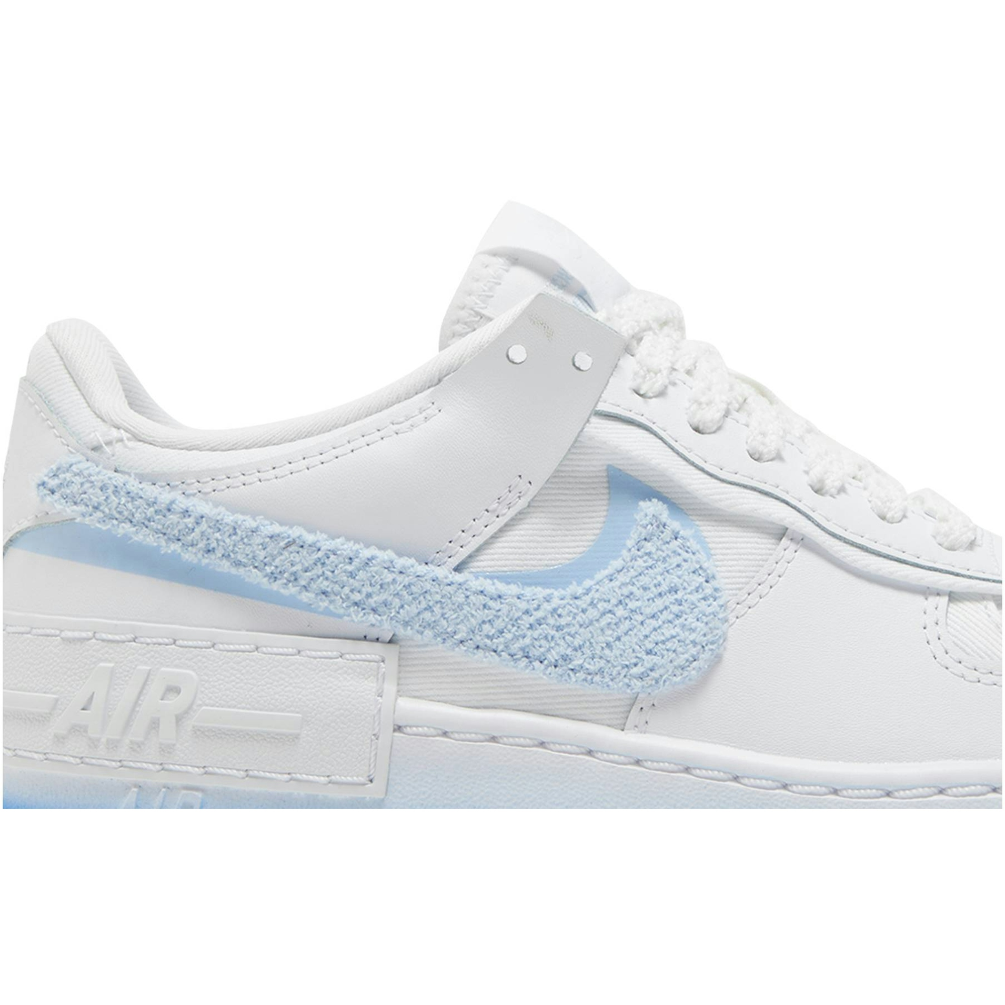 (Women) Nike Air Force 1 Shadow 'Chenille Swoosh - Blue Tint' FJ4567-100 - Image 2