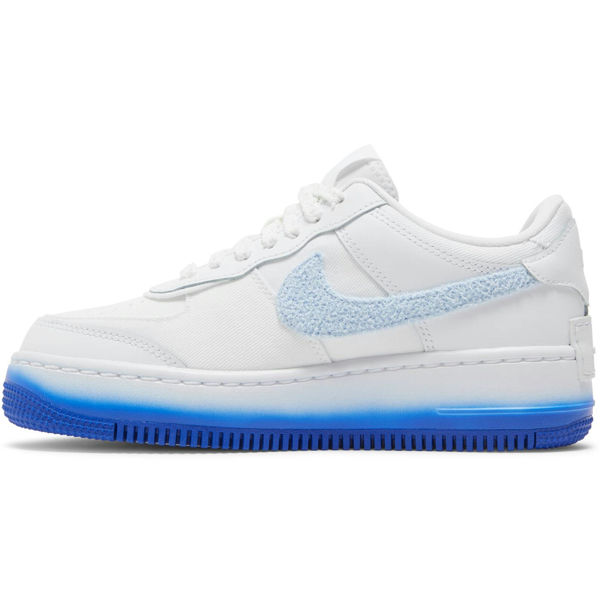 (Women) Nike Air Force 1 Shadow 'Chenille Swoosh - Blue Tint' FJ4567-100 - Image 3