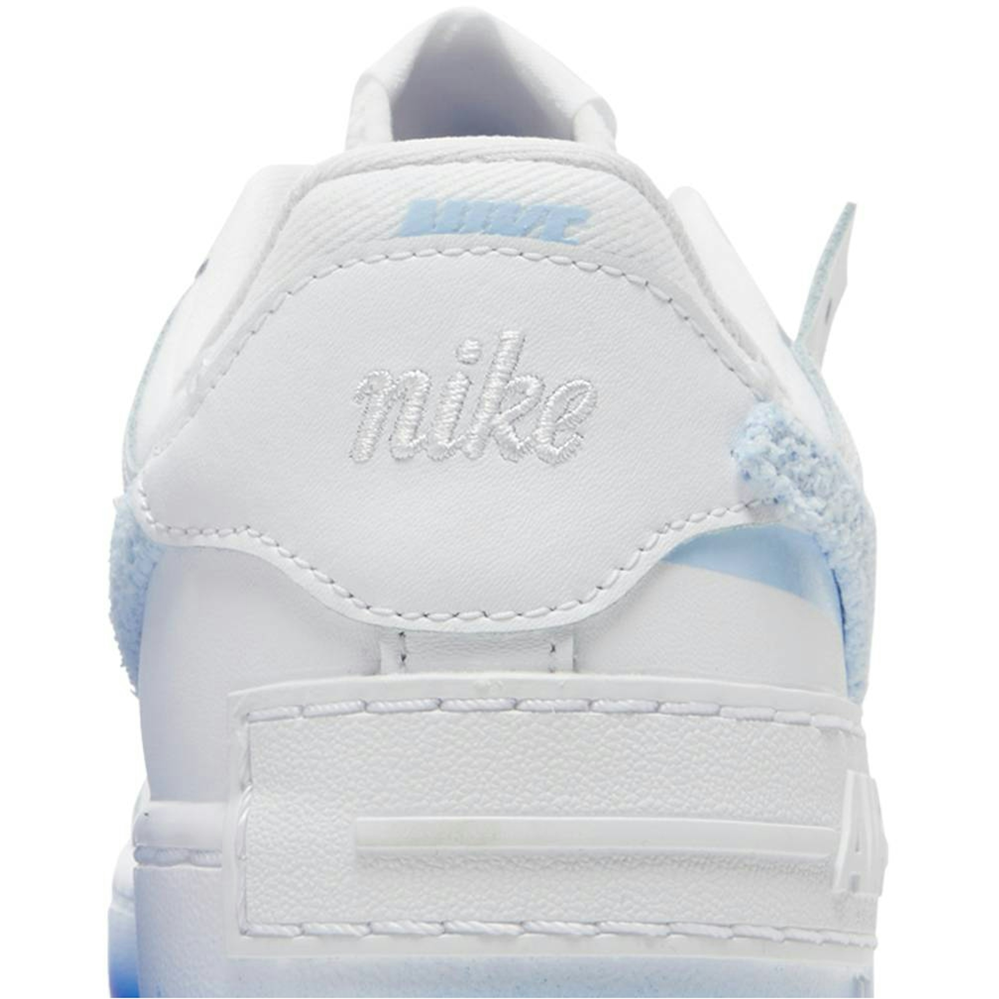 (Women) Nike Air Force 1 Shadow 'Chenille Swoosh - Blue Tint' FJ4567-100 - Image 7