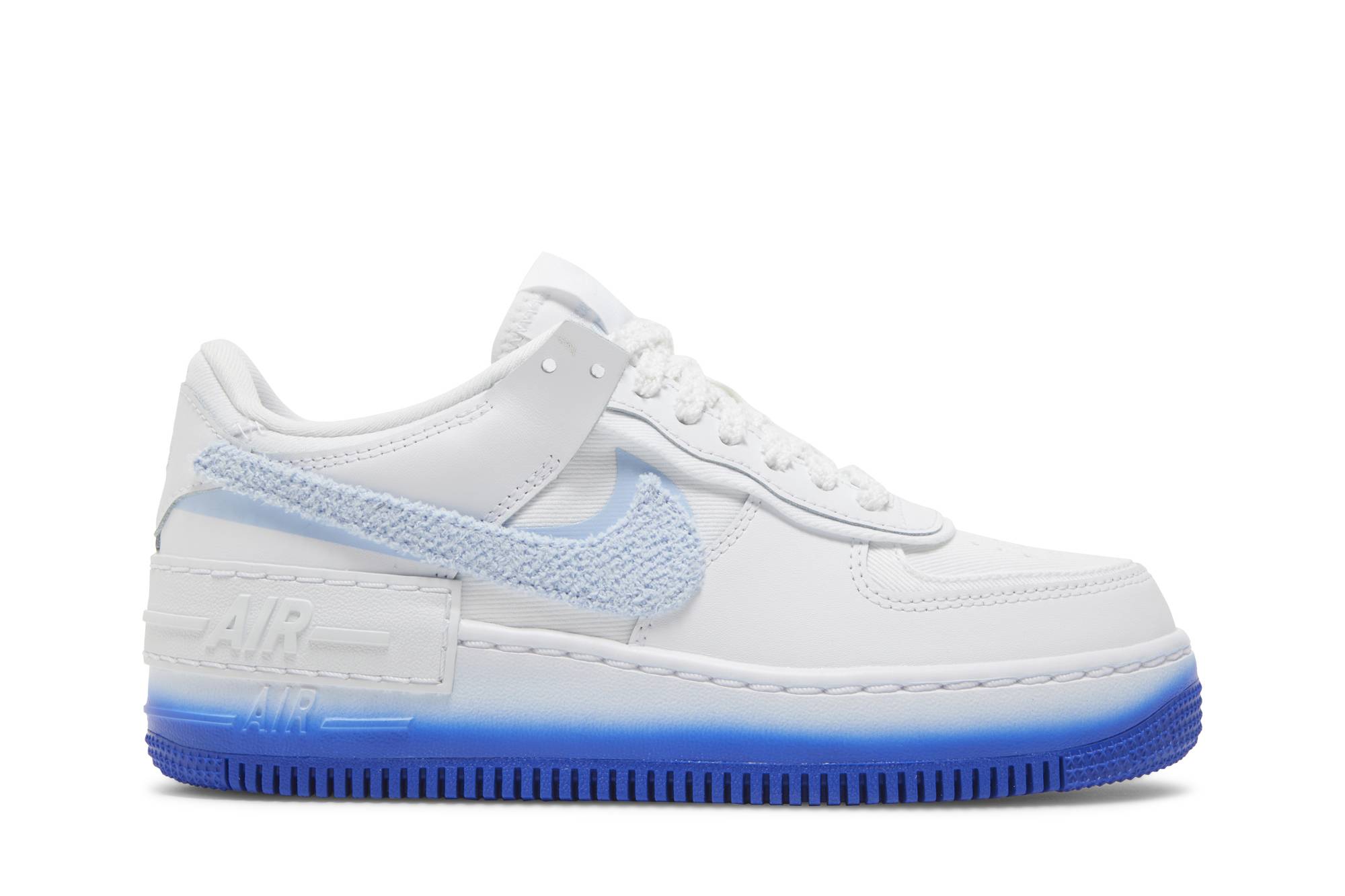 (W) Nike Air Force 1 Shadow 'Chenille Swoosh - Blue Tint' FJ4567-100 Simpleartly Store