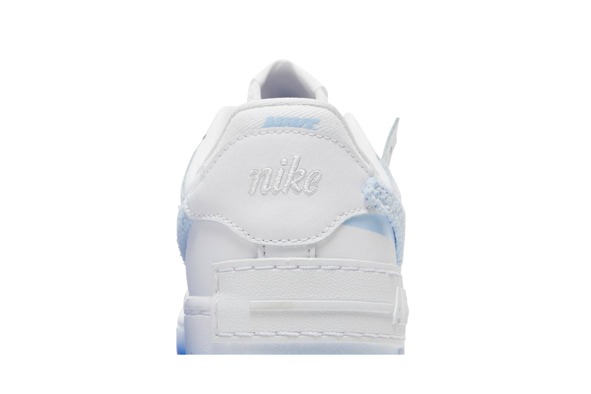 (Women) Nike Air Force 1 Shadow 'Chenille Swoosh - Blue Tint' FJ4567-100 - Image 14