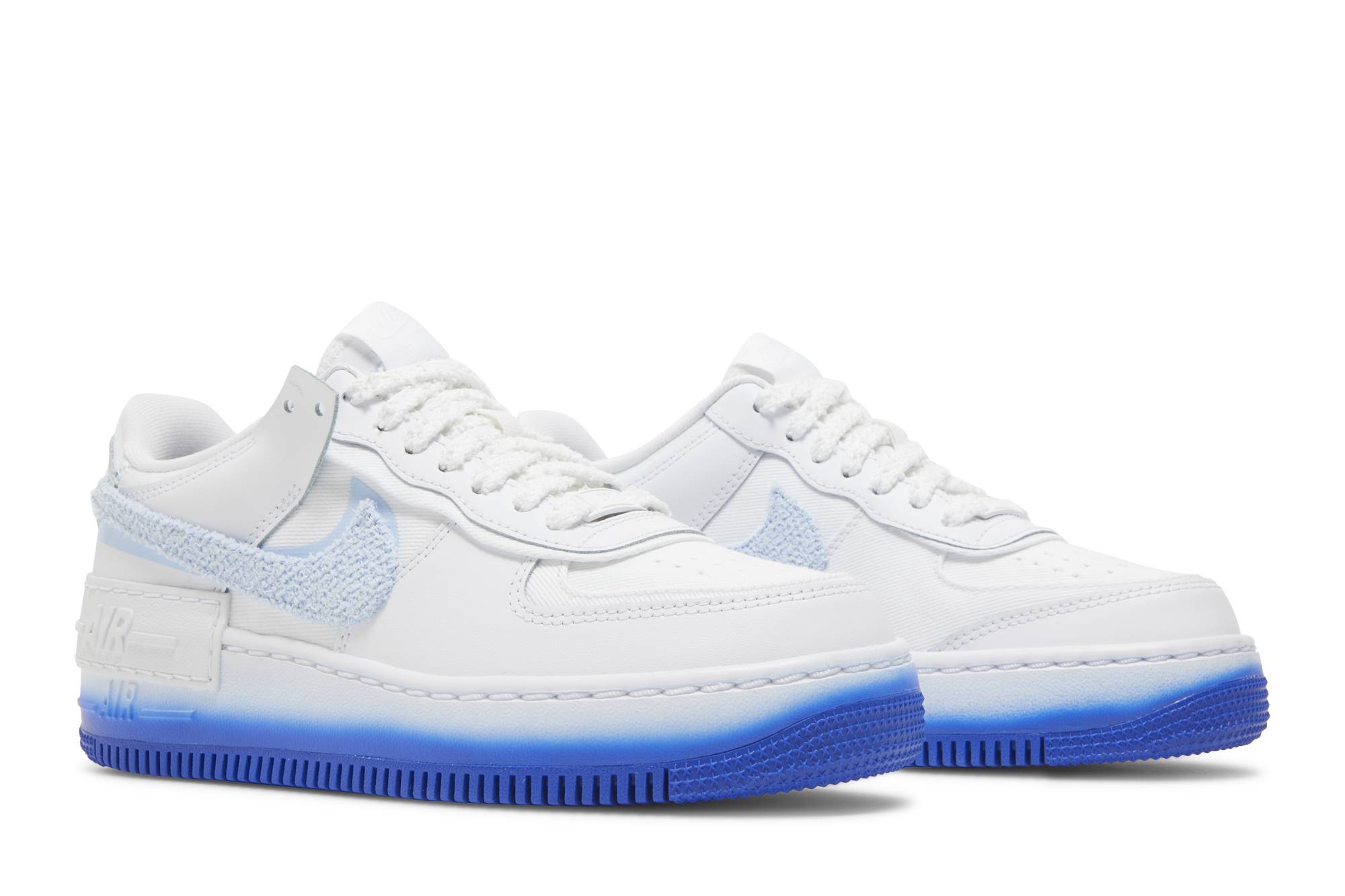 (Women) Nike Air Force 1 Shadow 'Chenille Swoosh - Blue Tint' FJ4567-100 - Image 8