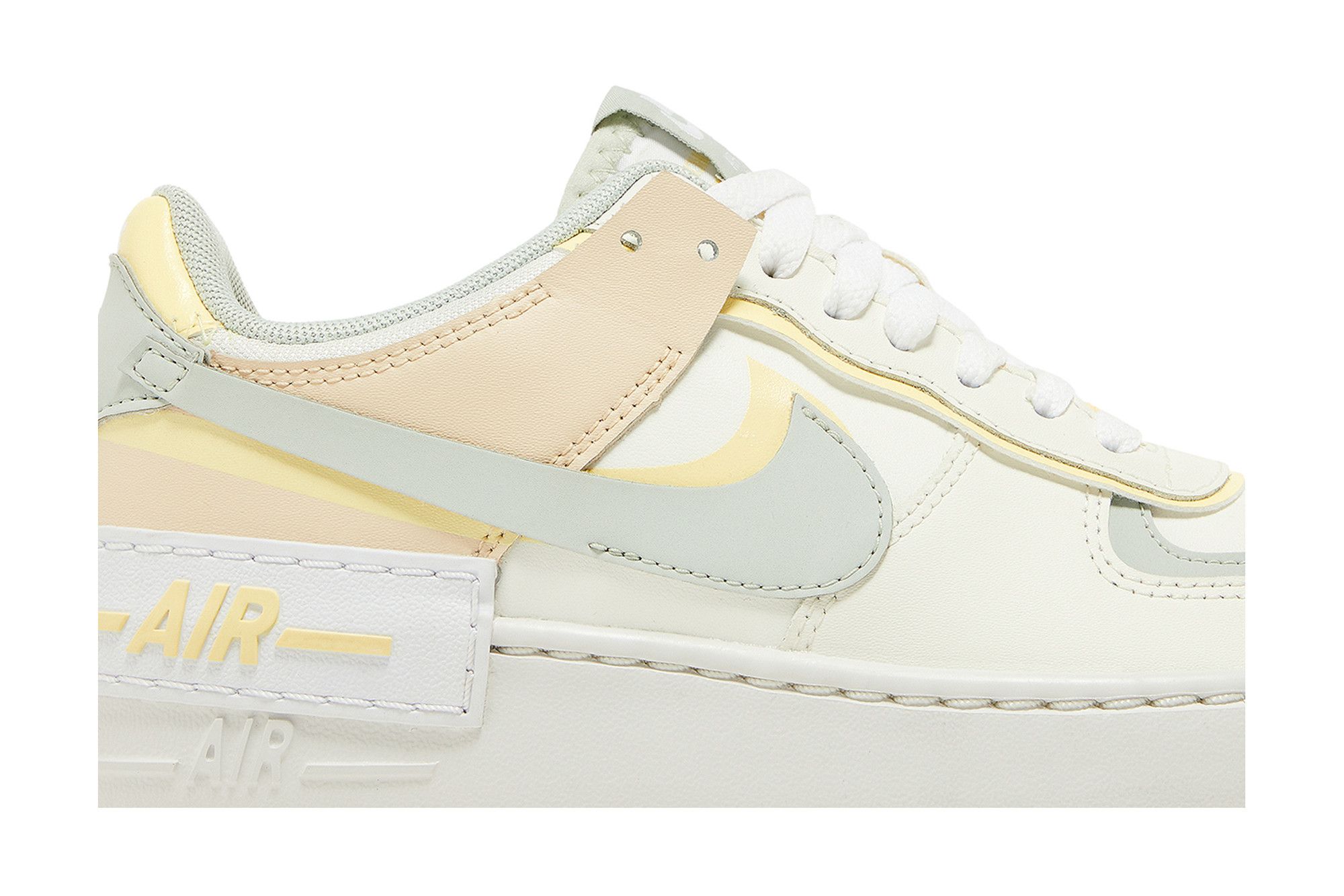 (Women) Nike Air Force 1 Shadow 'Pearl White Citron Tint' DR7883-101 - Image 2