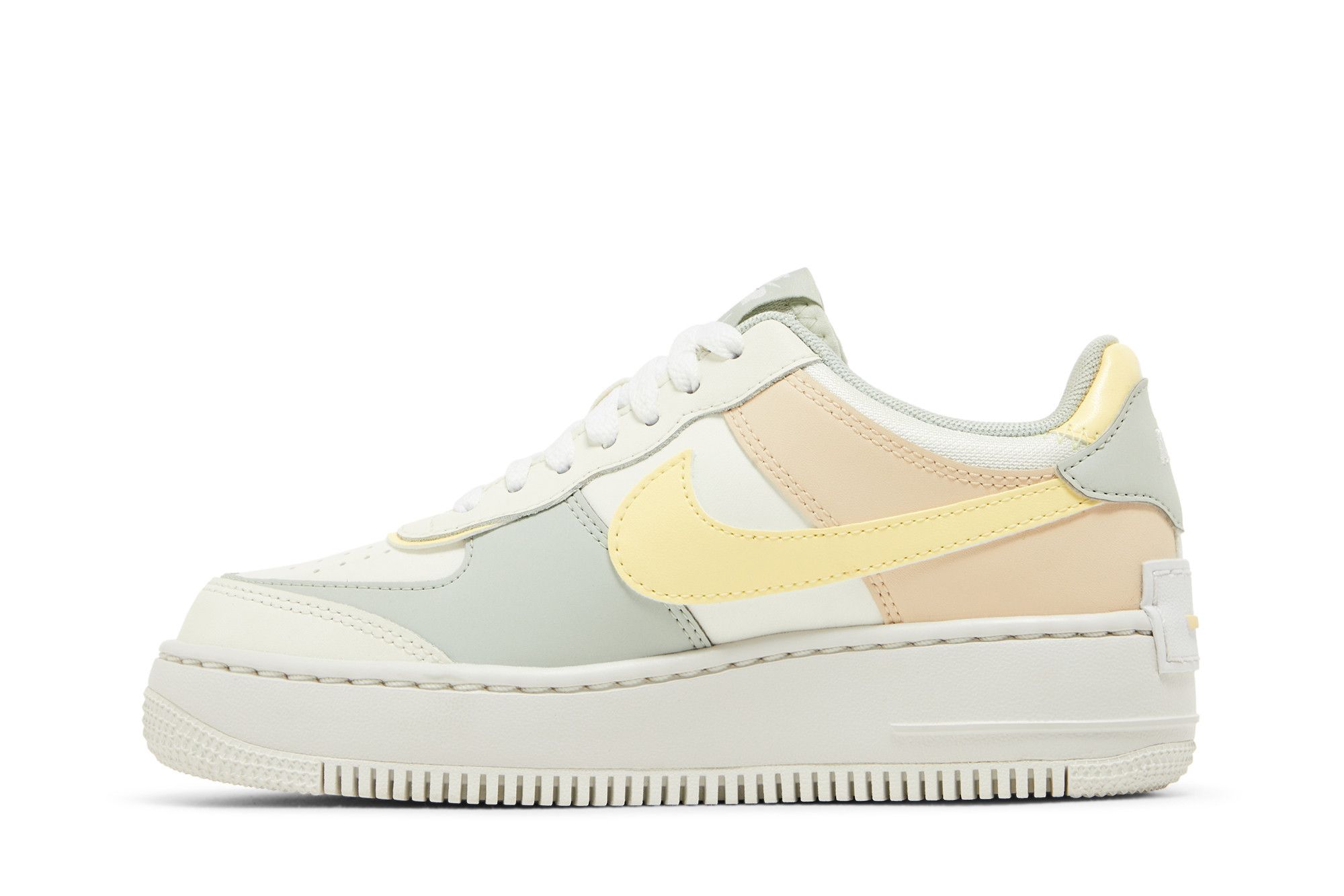 (Women) Nike Air Force 1 Shadow 'Pearl White Citron Tint' DR7883-101 - Image 3