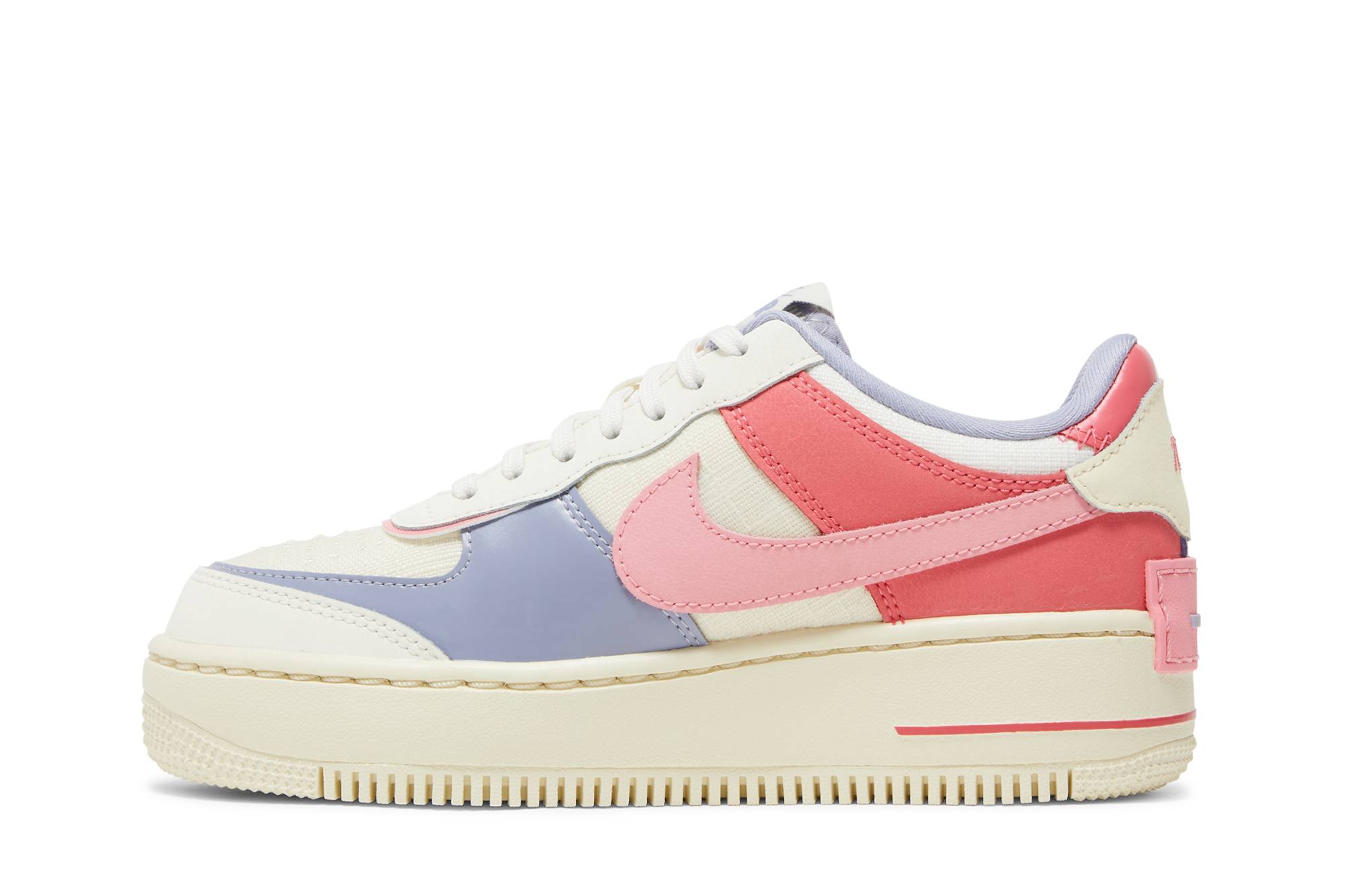 (Women) Nike Air Force 1 Shadow 'Sail Sea Coral' DV7449-101 - Image 3