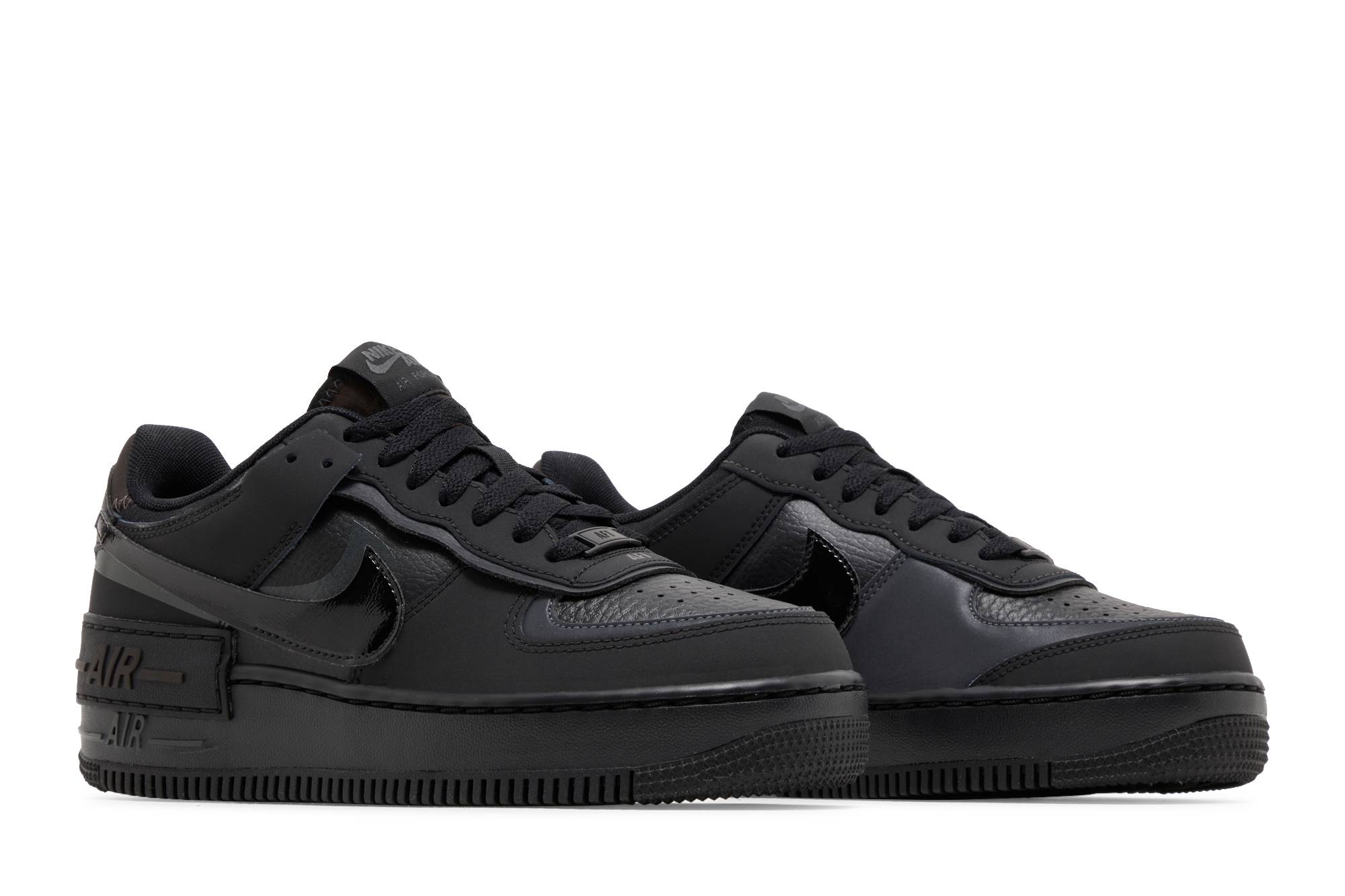 (Women) Nike Air Force 1 Shadow 'Triple Black' FB7582-001 - Image 8