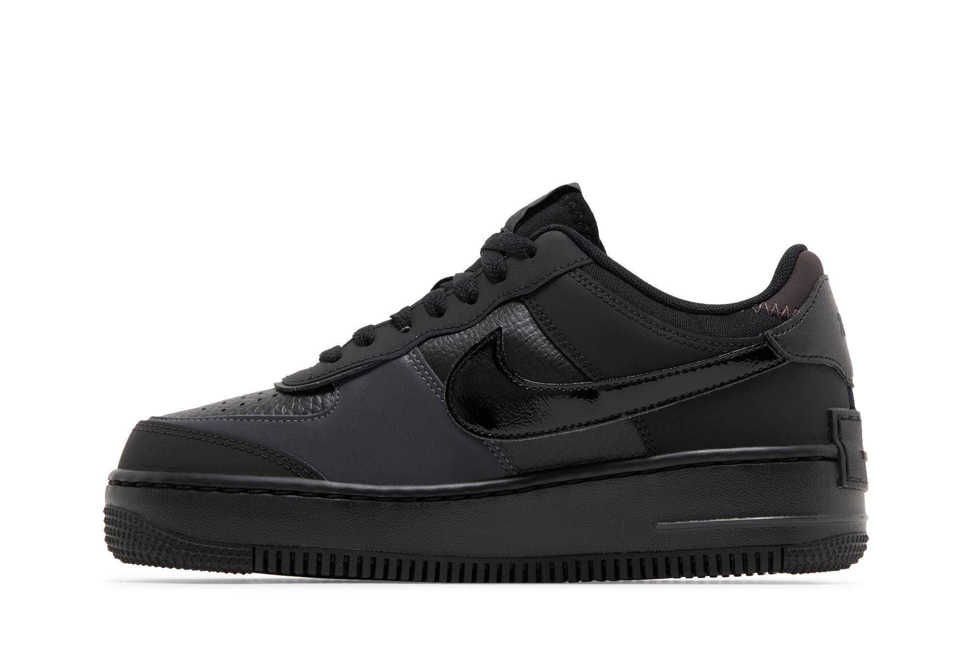 (Women) Nike Air Force 1 Shadow 'Triple Black' FB7582-001 - Image 3