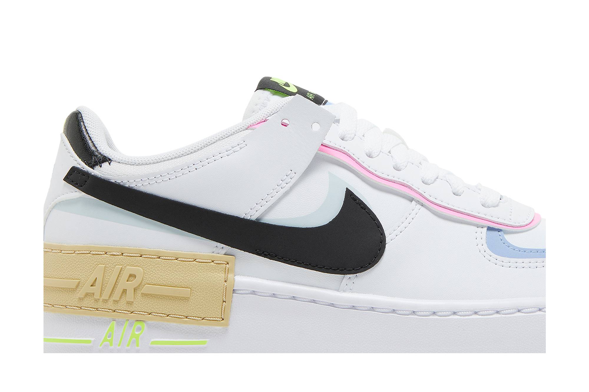 (Women) Nike Air Force 1 Shadow 'White Black Pastel' FJ0735-100 - Image 2