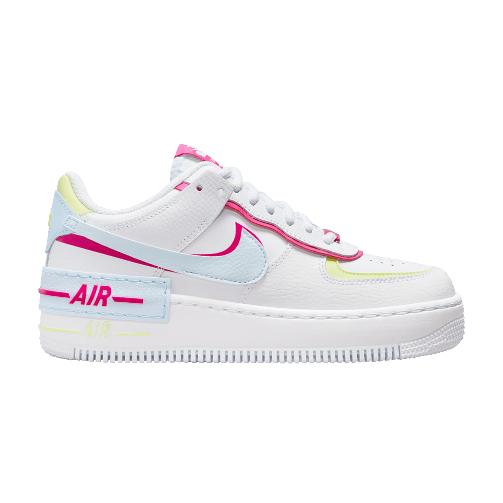 (W) Nike Air Force 1 Shadow White Blue Tint Fireberry FQ8885-100 Simpleartly Store