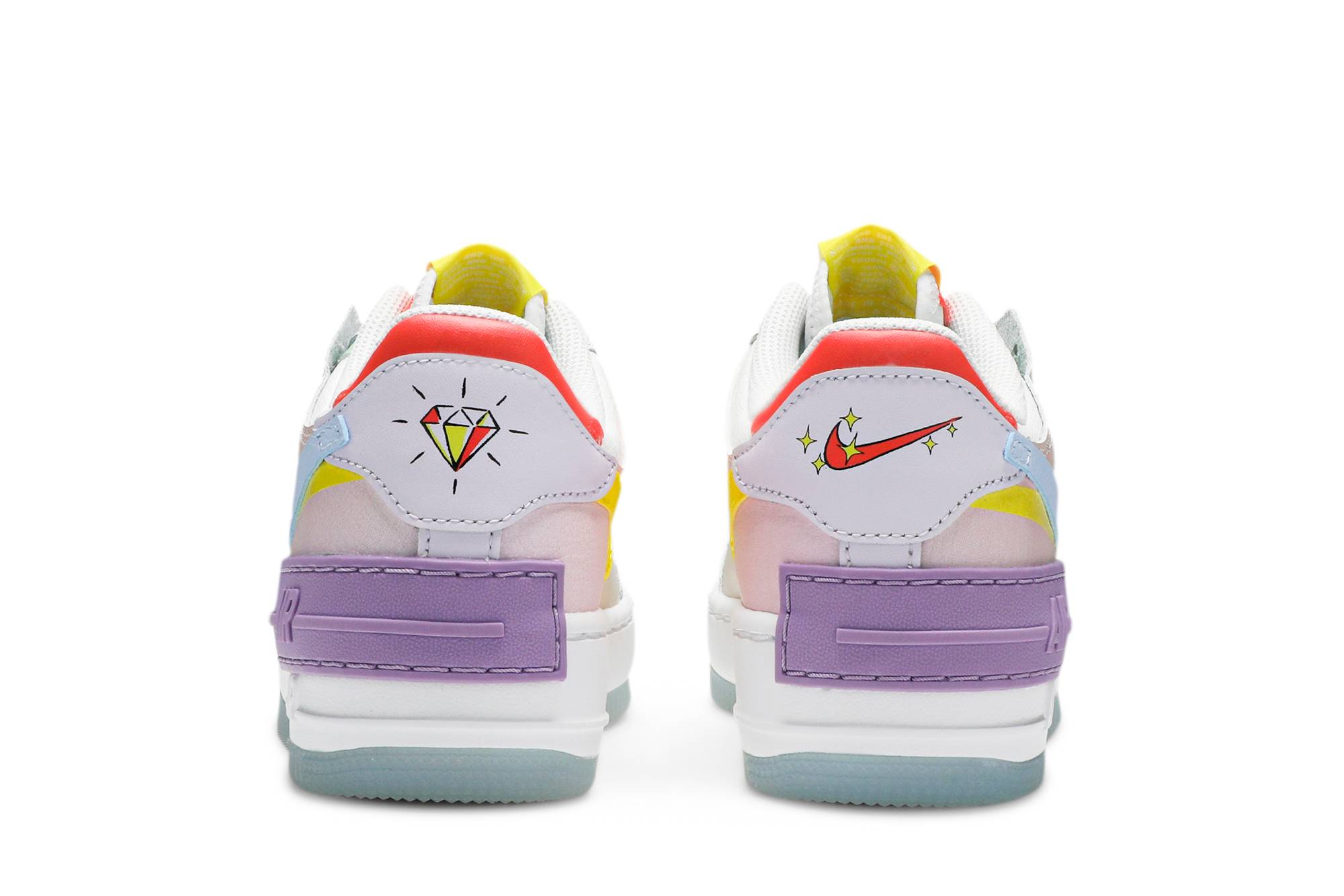 (Women) Nike Air Force 1 Shadow 'White Hydrogen Blue' CW2630-141 - Image 6