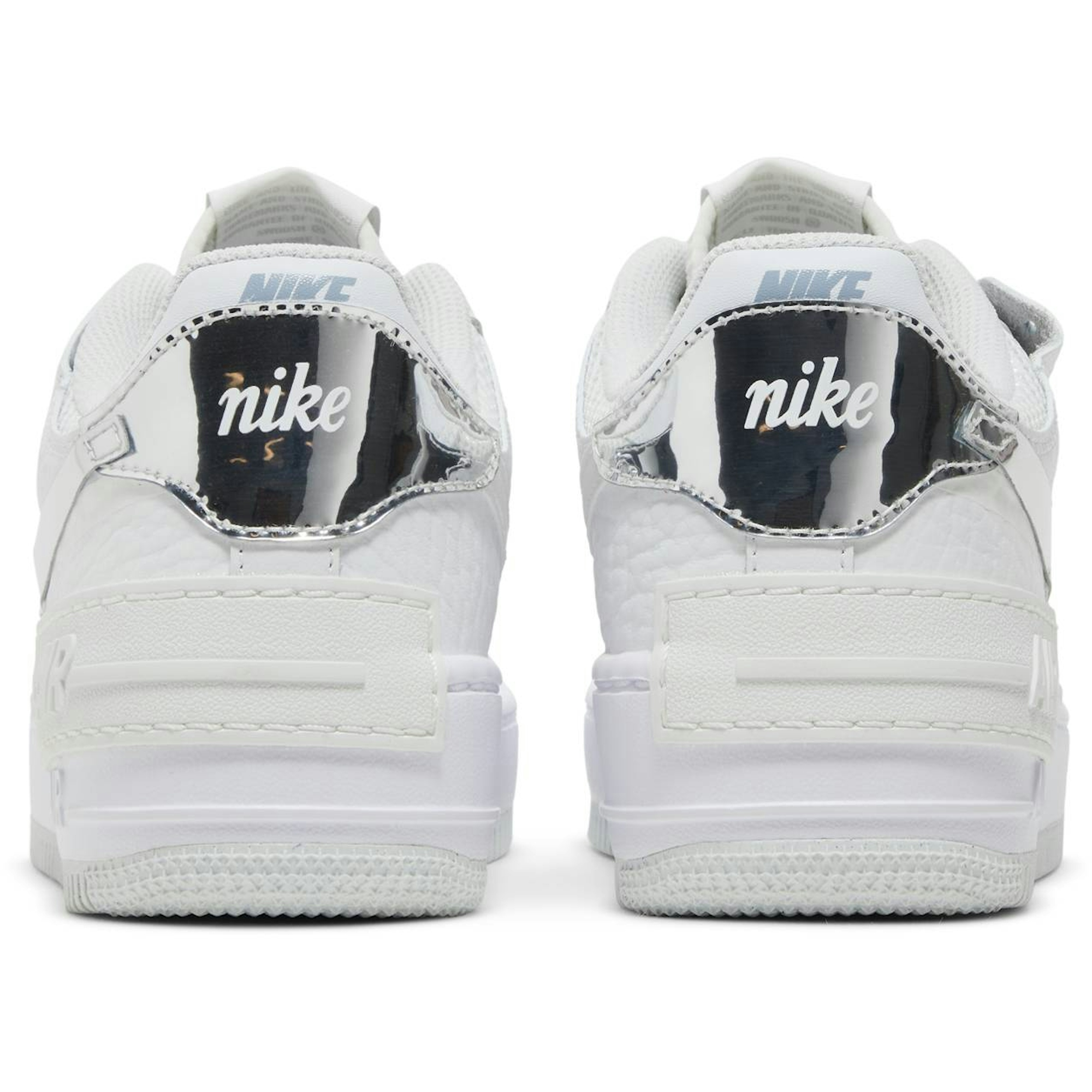 (Women) Nike Air Force 1 Shadow White Metallic Silver DQ0837-100 Moroen - Image 6