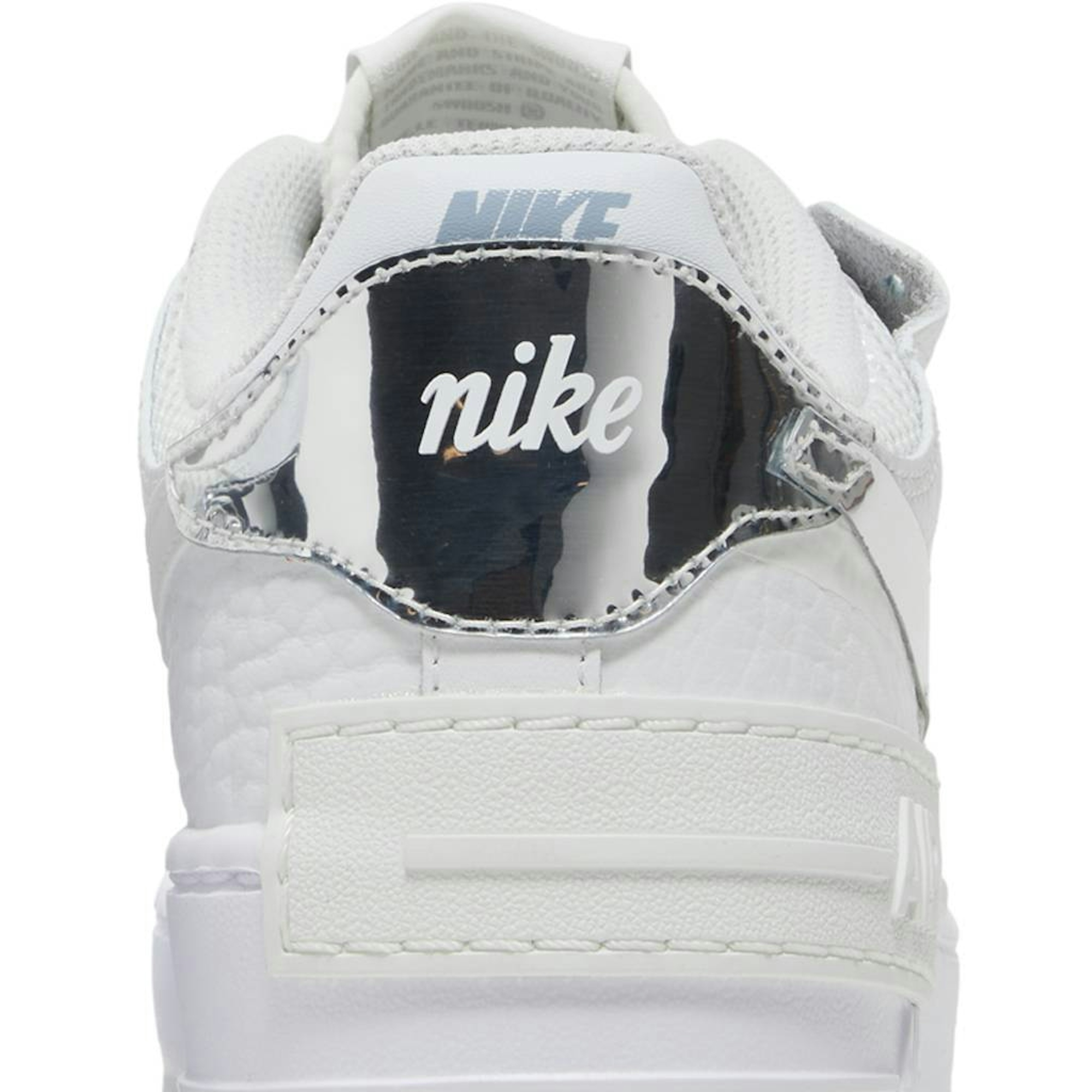 (Women) Nike Air Force 1 Shadow White Metallic Silver DQ0837-100 Moroen - Image 7