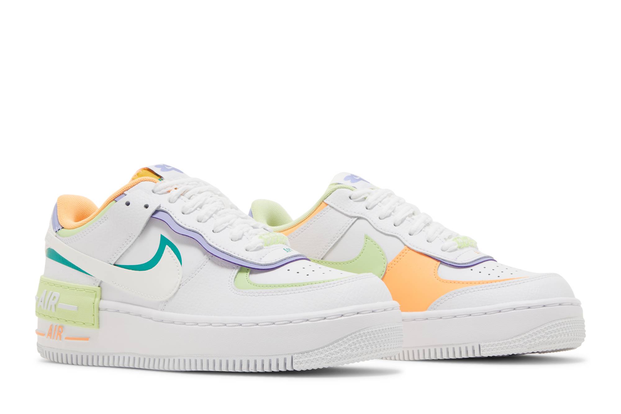 (Women) Nike Air Force 1 Shadow 'White Multi-Color' DX3718-100 - Image 8