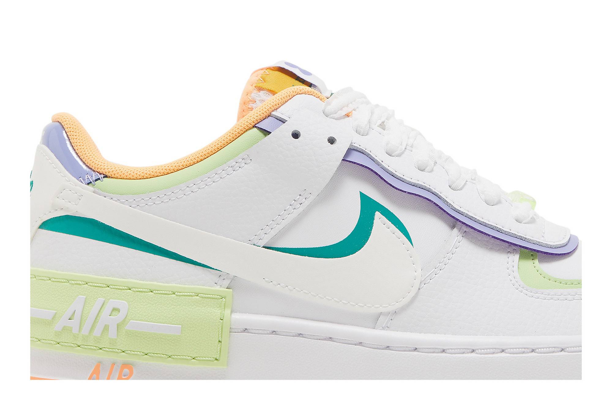 (Women) Nike Air Force 1 Shadow 'White Multi-Color' DX3718-100 - Image 2