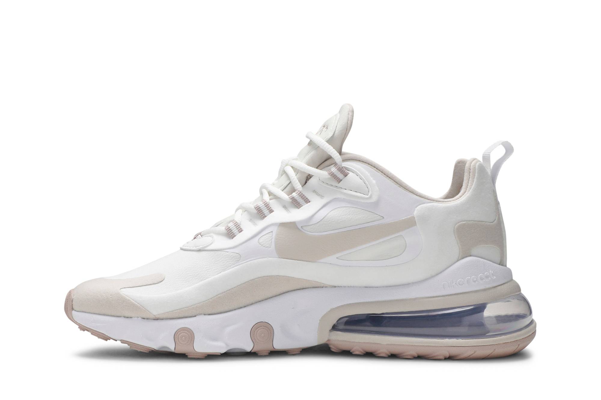 (Women) Nike Air Max 270 React Summit White Orewood Brown CJ0619-102 Coiloa - Image 3