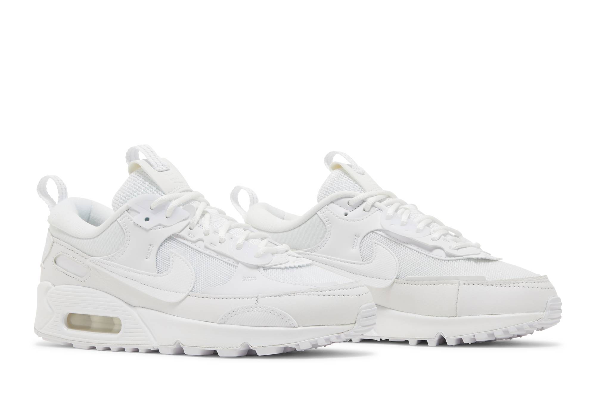(Women) Nike Air Max 90 Scrap 'Triple White' DM9922-101 - Image 8
