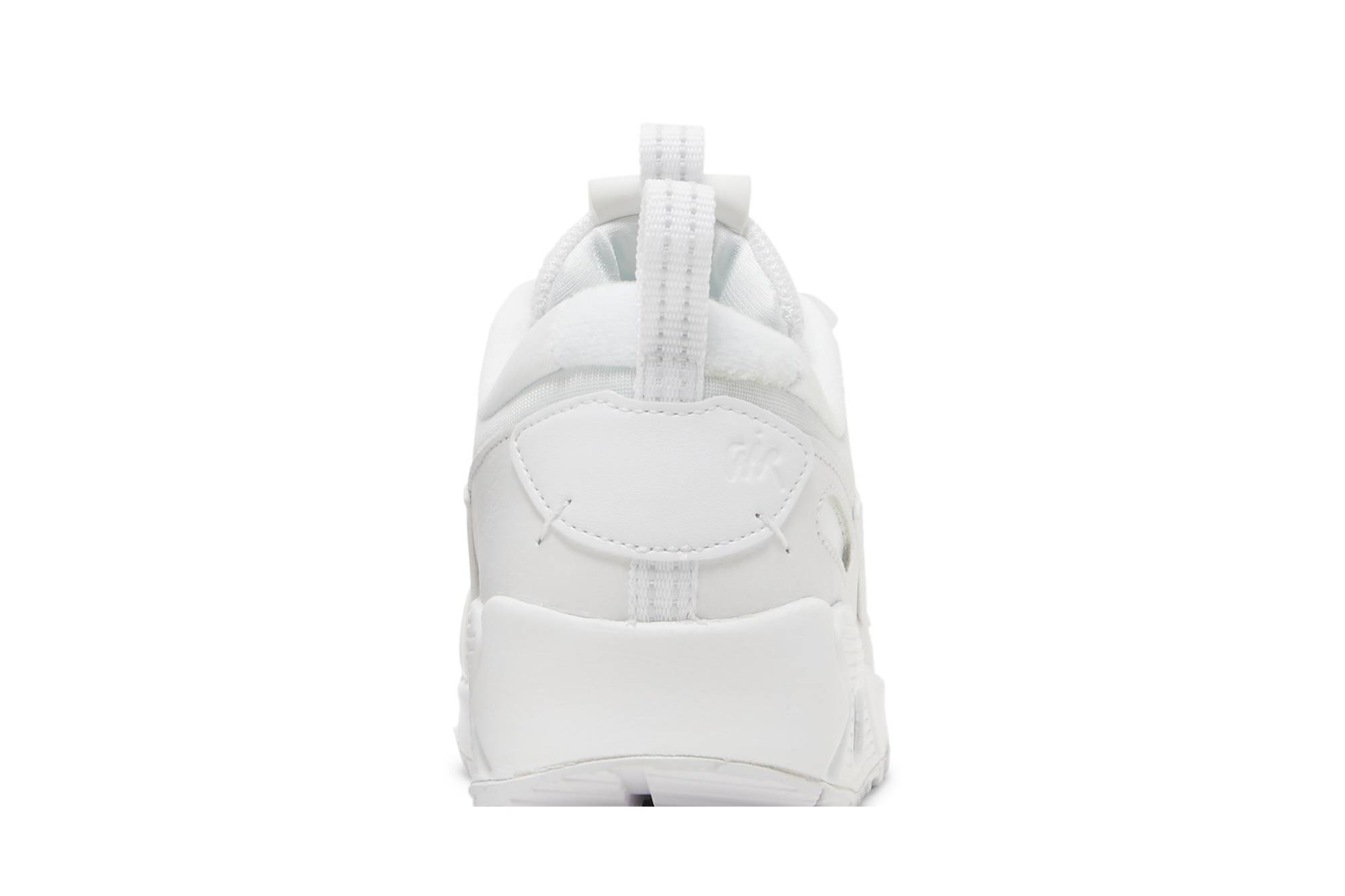 (Women) Nike Air Max 90 Scrap 'Triple White' DM9922-101 - Image 7