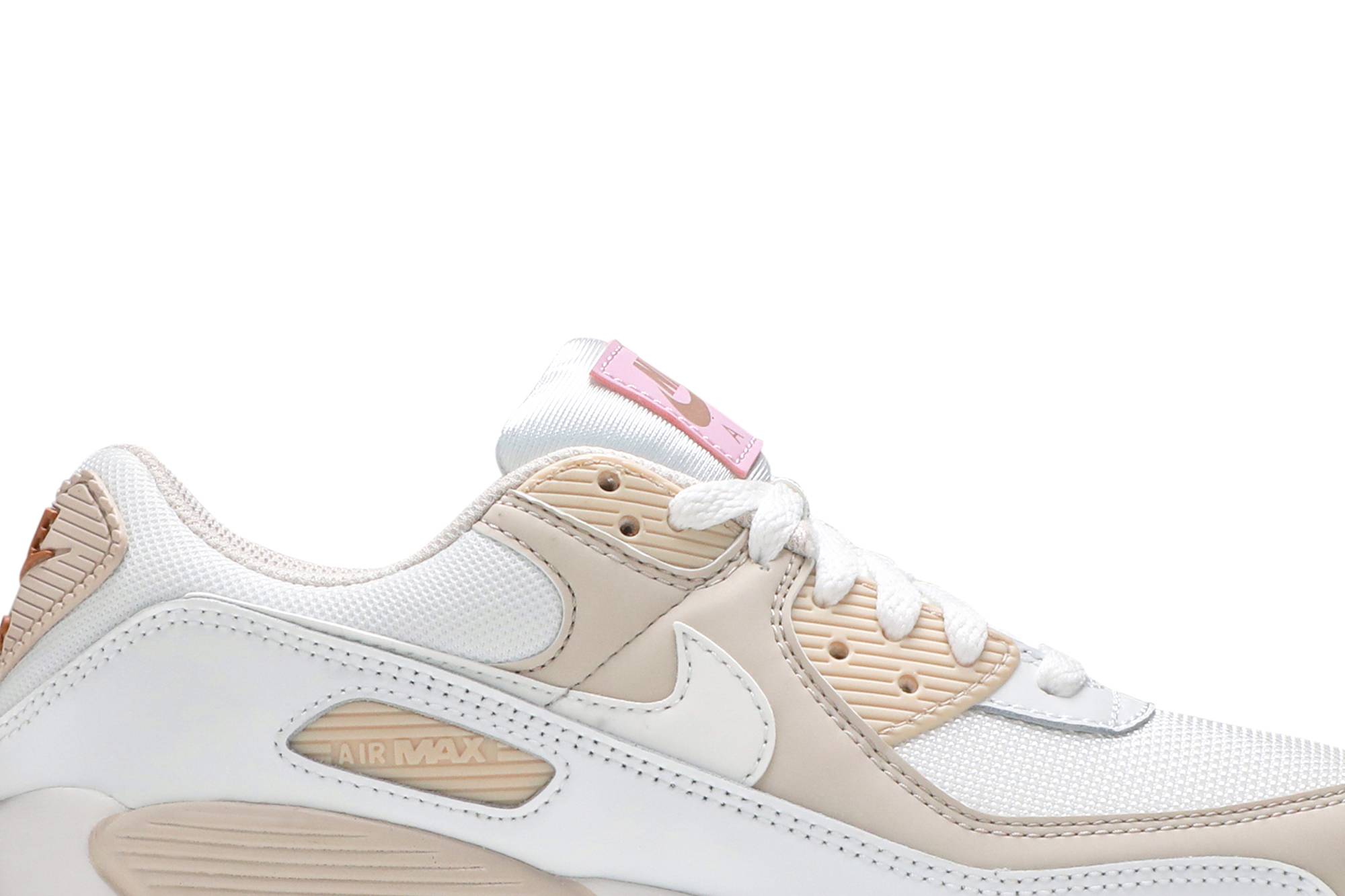 (Women) Nike Air Max 90 Summit White Light Orewood Brown CT1873-100 - Image 9