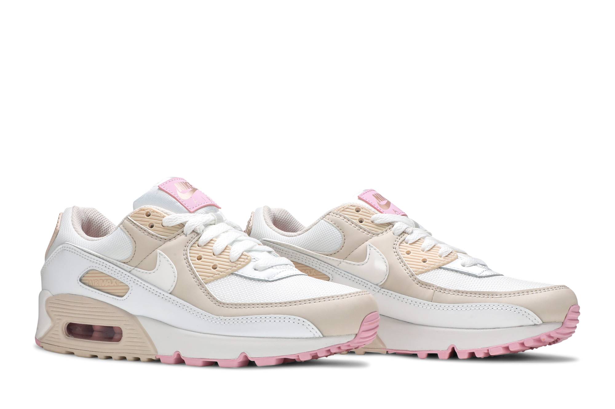 (Women) Nike Air Max 90 Summit White Light Orewood Brown CT1873-100 - Image 8