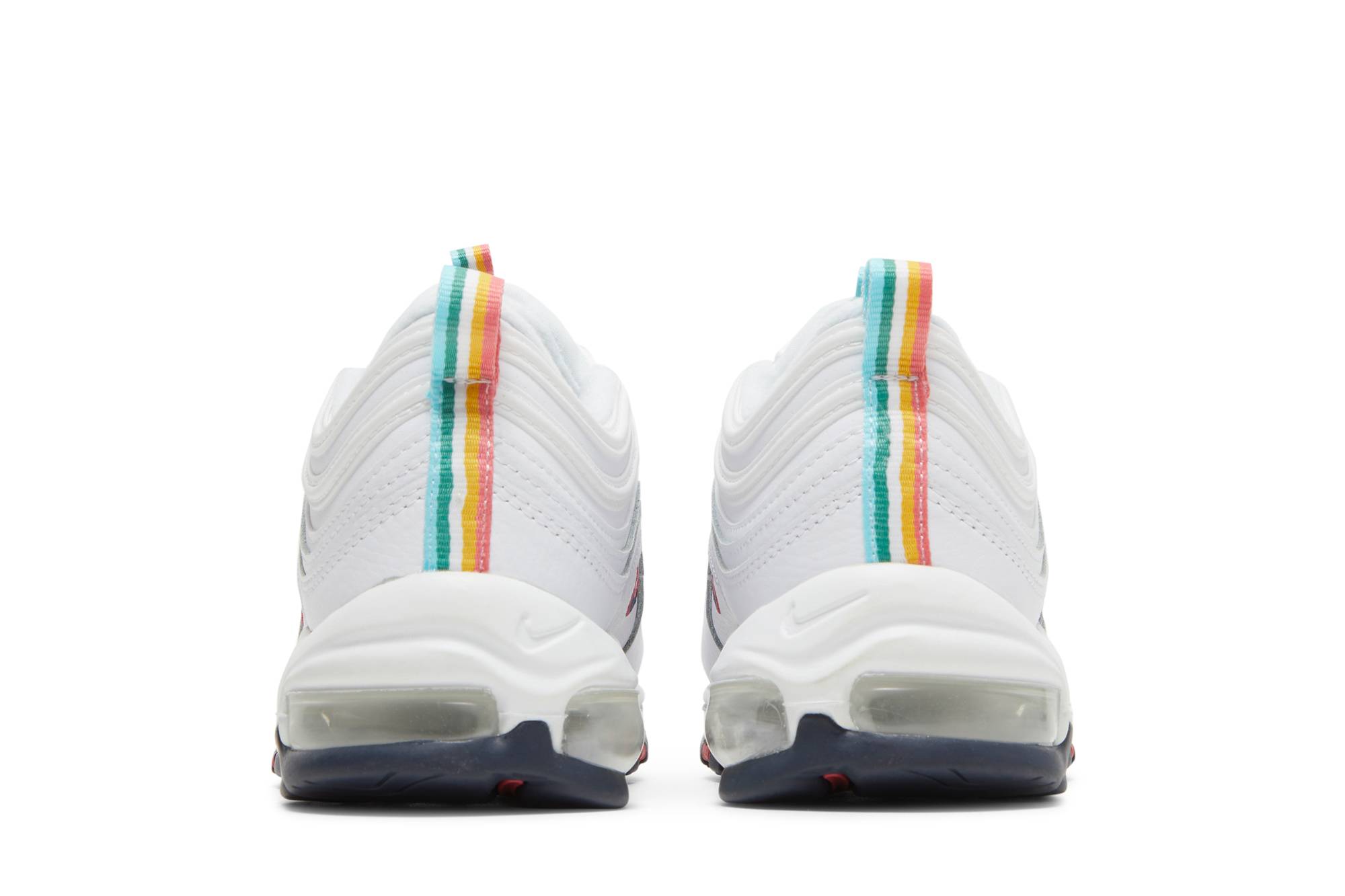 (Women) Nike Air Max 97 White Multi Color Pull Tabs DH1592-100 Moroen - Image 6