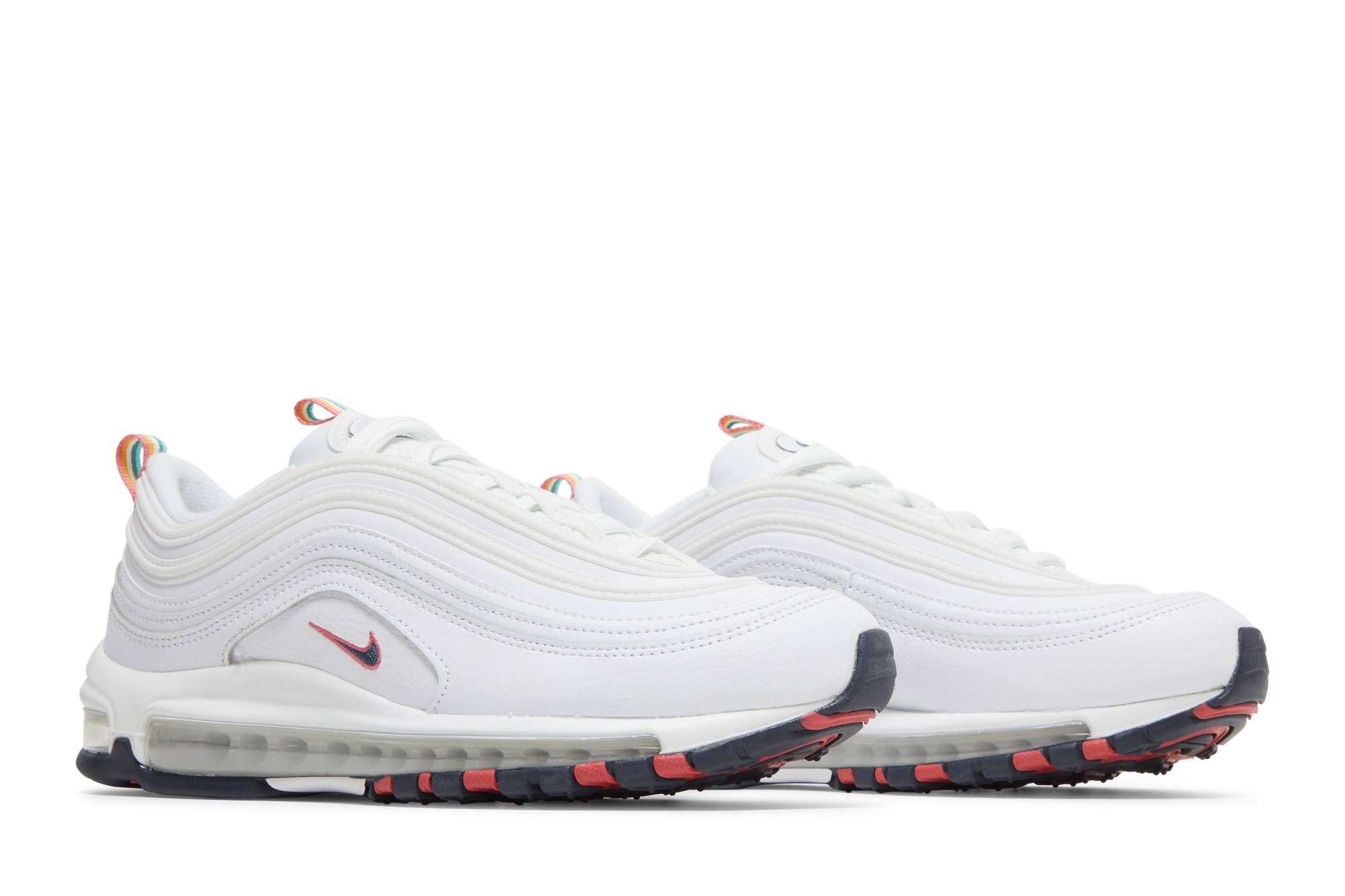 (Women) Nike Air Max 97 White Multi Color Pull Tabs DH1592-100 Moroen - Image 8