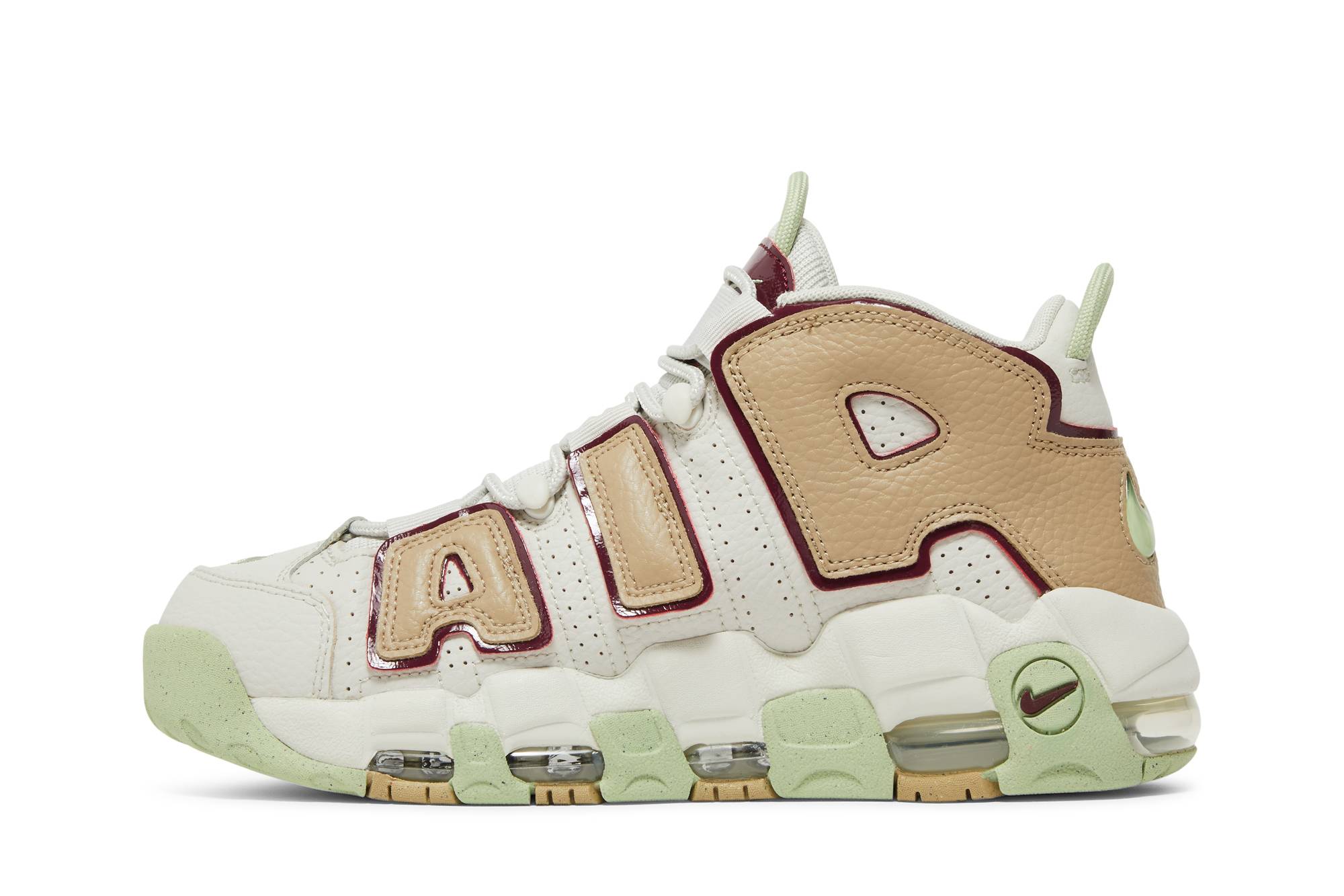(Women) Nike Air More Uptempo Light Bone Alligator DX8955-001 Moroen - Image 3