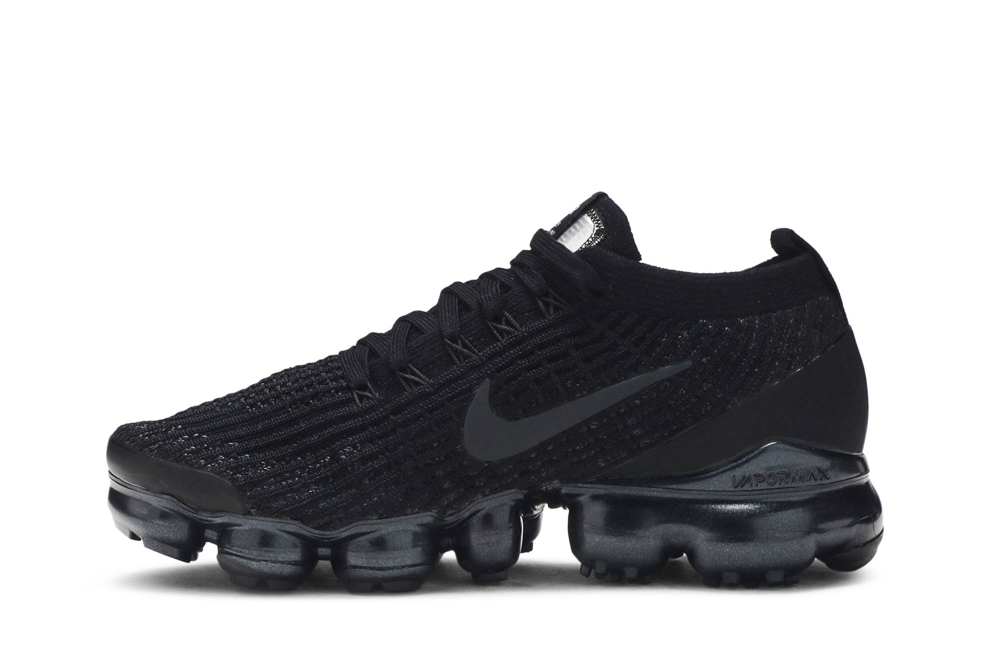 (Women) Nike Air VaporMax Flyknit 3 Triple Black AJ6910-002 Coiloa - Image 3