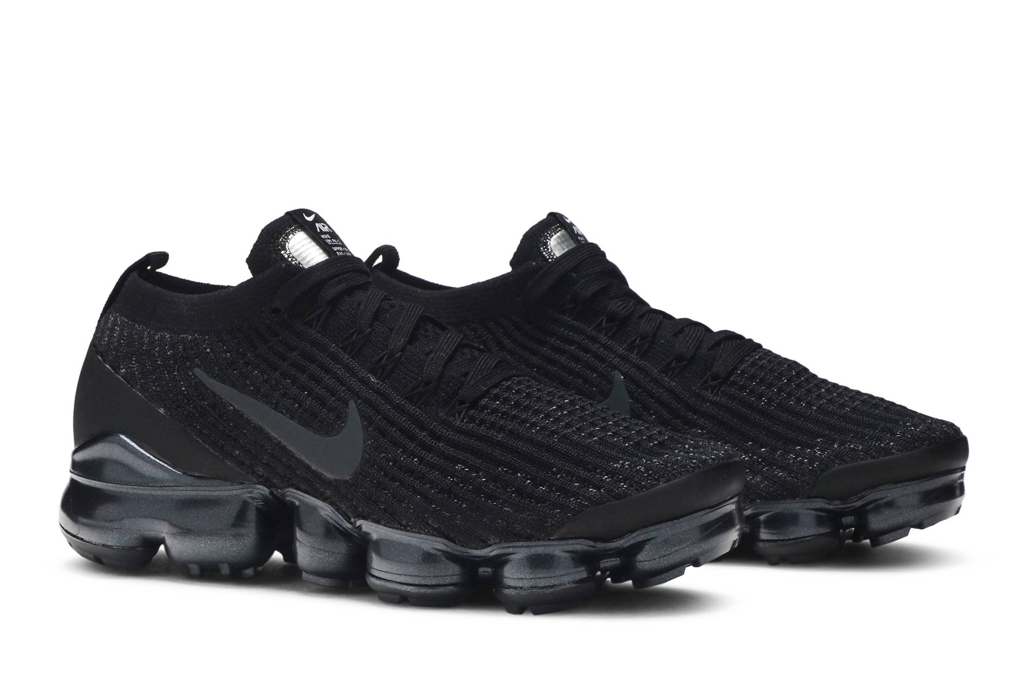 (Women) Nike Air VaporMax Flyknit 3 Triple Black AJ6910-002 Coiloa - Image 8