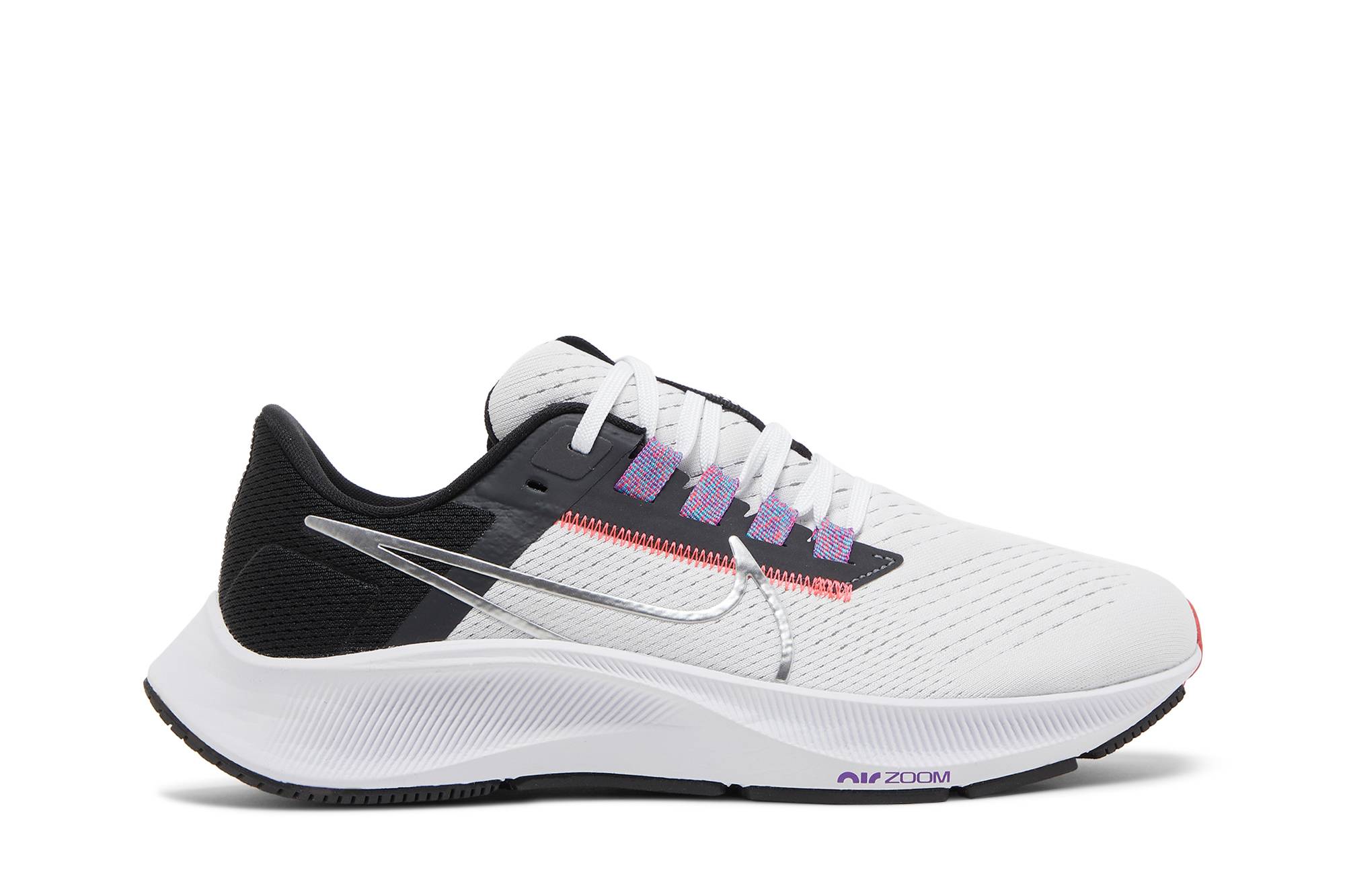 (Women) Nike Air Zoom Pegasus 38 White Metallic Silver CW7358-101 Coiloa