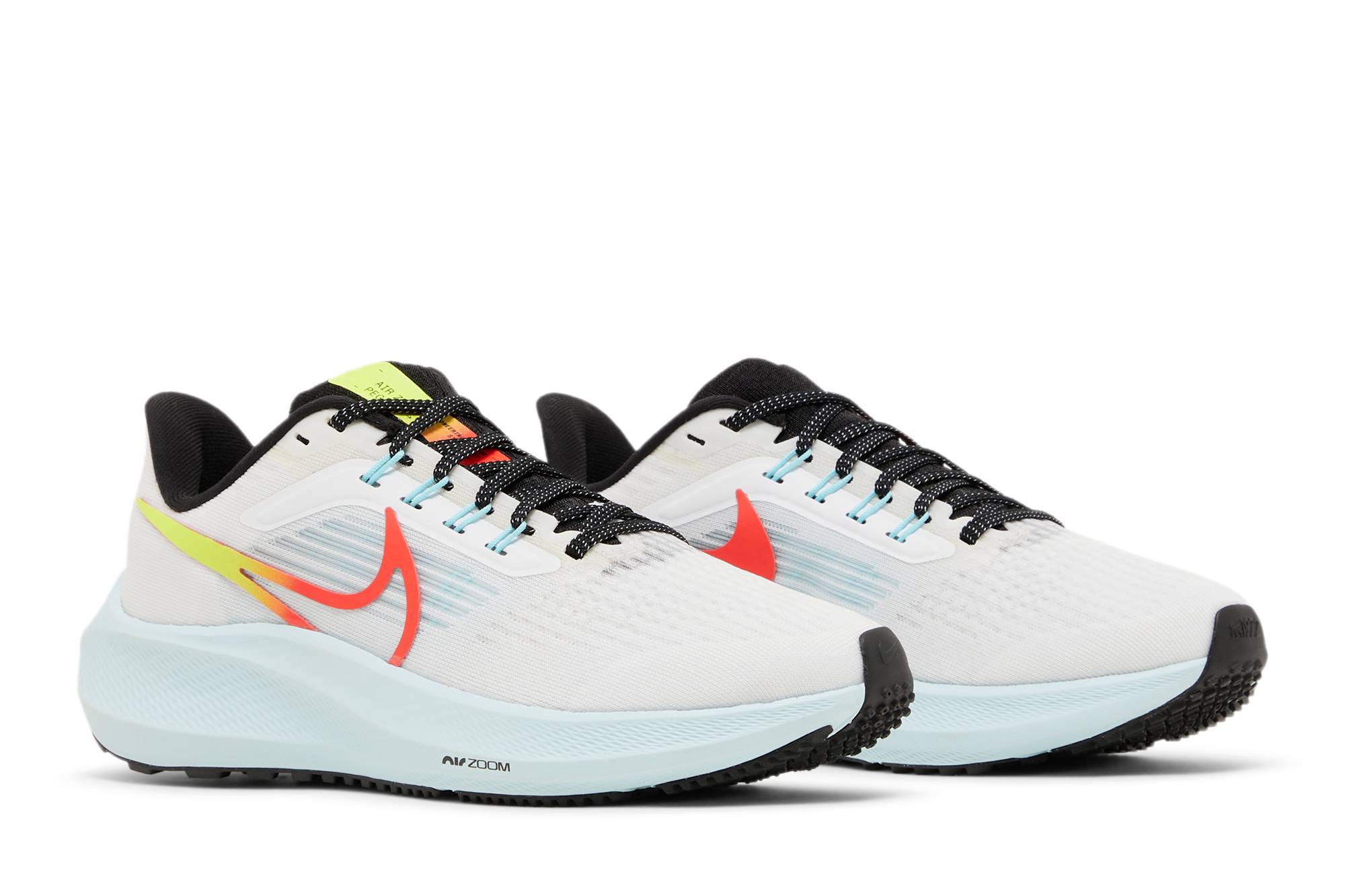 (Women) Nike Air Zoom Pegasus 39 White Crimson Volt DX3350-100 Moroen - Image 8