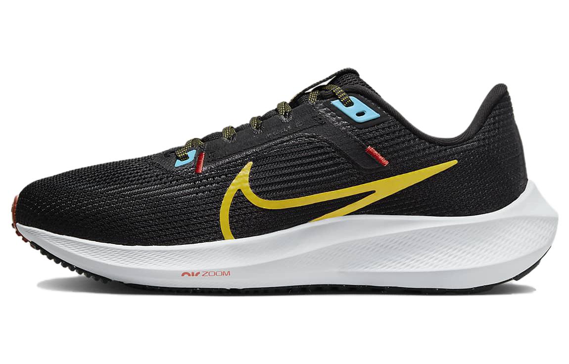 (Women) Nike Air Zoom Pegasus 40 Black Speed Yellow Blue DV3854-002 Coiloa