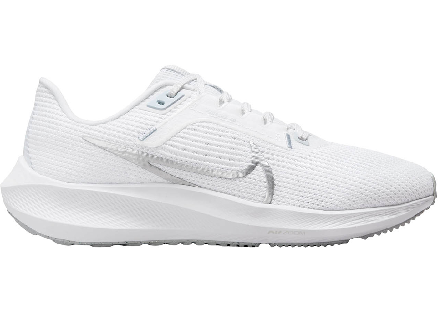 (W) Nike Air Zoom Pegasus 40 'White Metallic Silver' DV3854-101 Gloiber